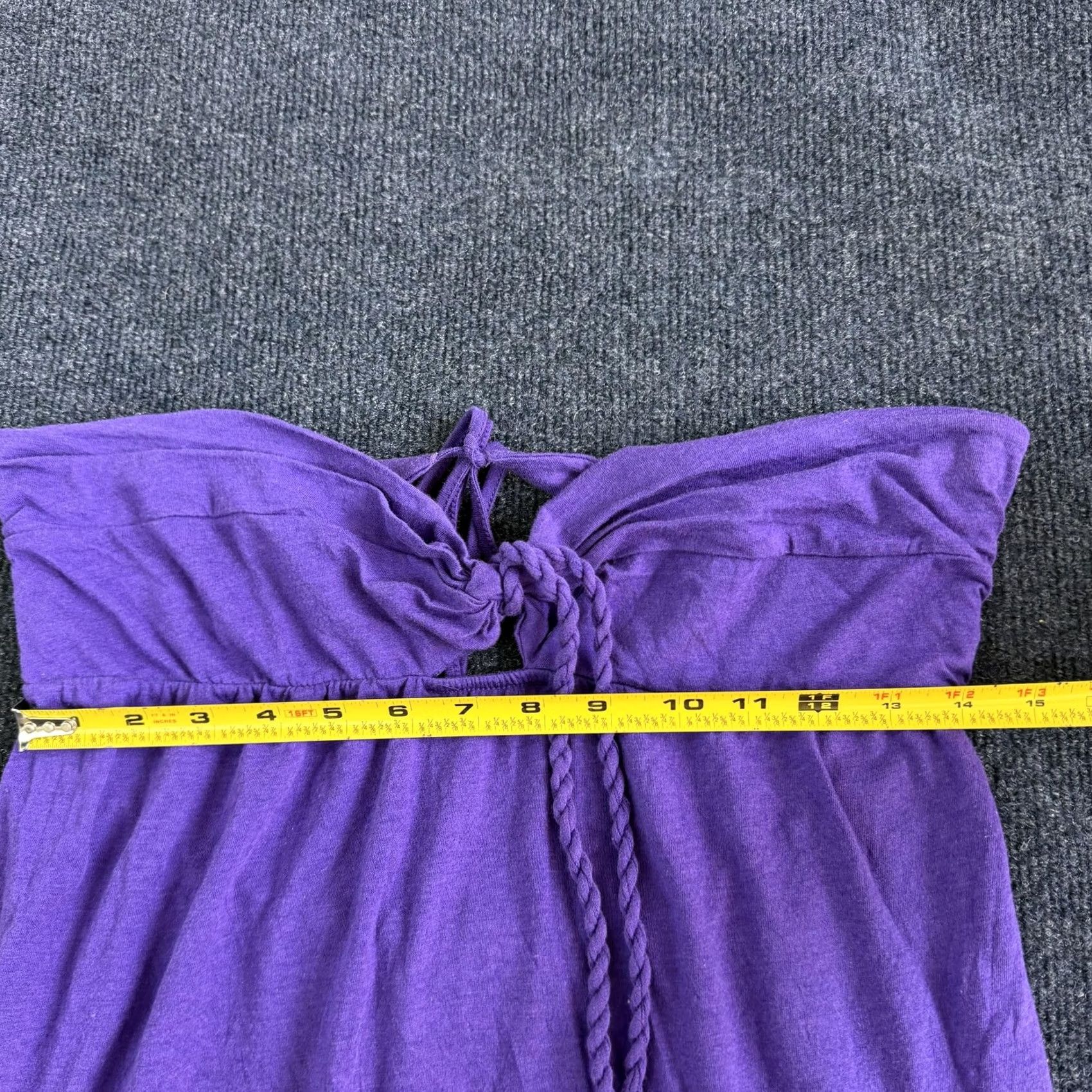 Volcom VINTAGE Volcom Mind The Stripes Dress Womens XL Purple Strapless Sundress Sweetheart Size XL / US 12-14 / IT 48-50 - 5 Thumbnail