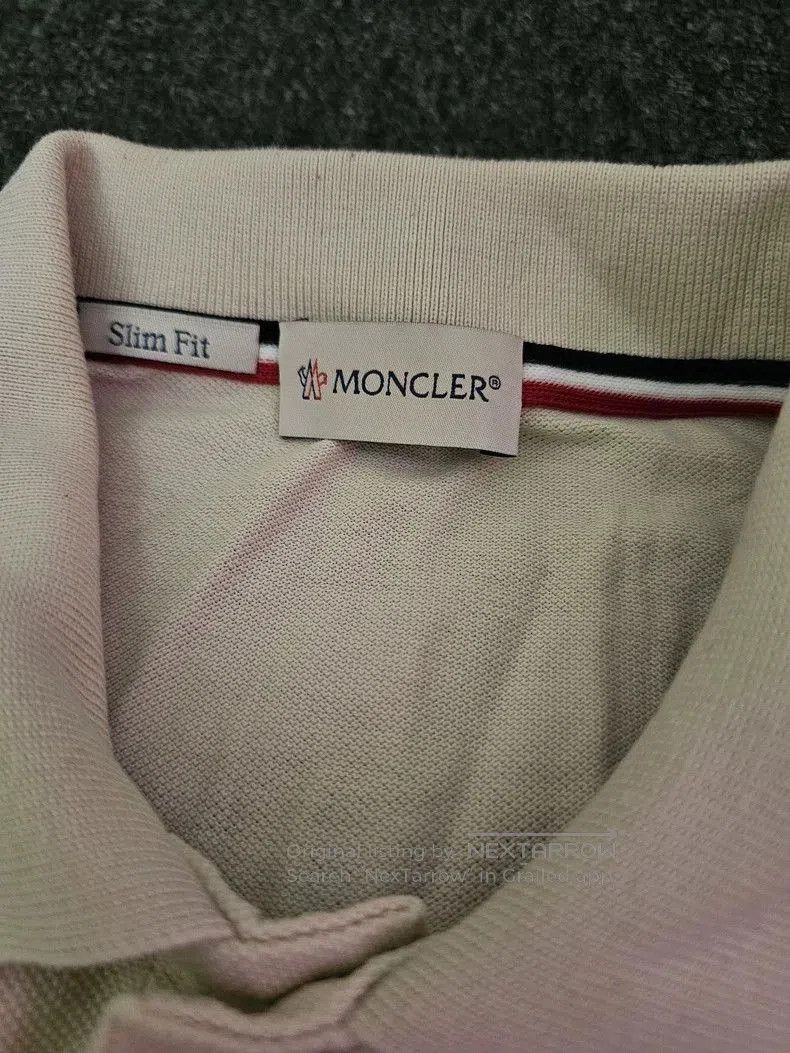 Moncler Moncler Men's Beige Long Sleeve Polo. Size US L / EU 52-54 / 3 - 4 Thumbnail