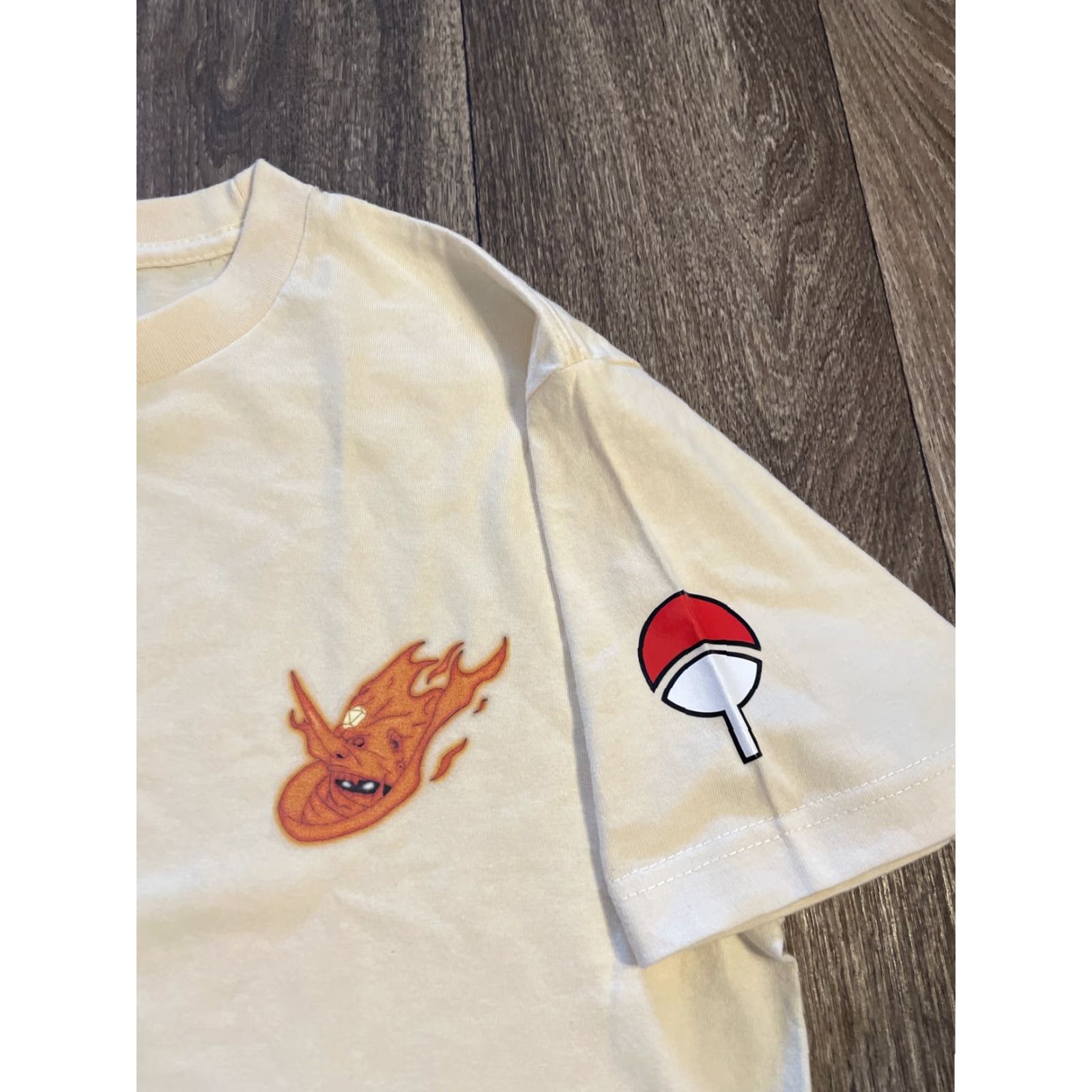 Doublet VINTAGE Itachi Uchiha Naruto Anime Double-Sided T-Shirt Small Cream Men S Boots Theme Anime Womens/Mens Size US S / EU 44-46 / 1 - 4 Thumbnail