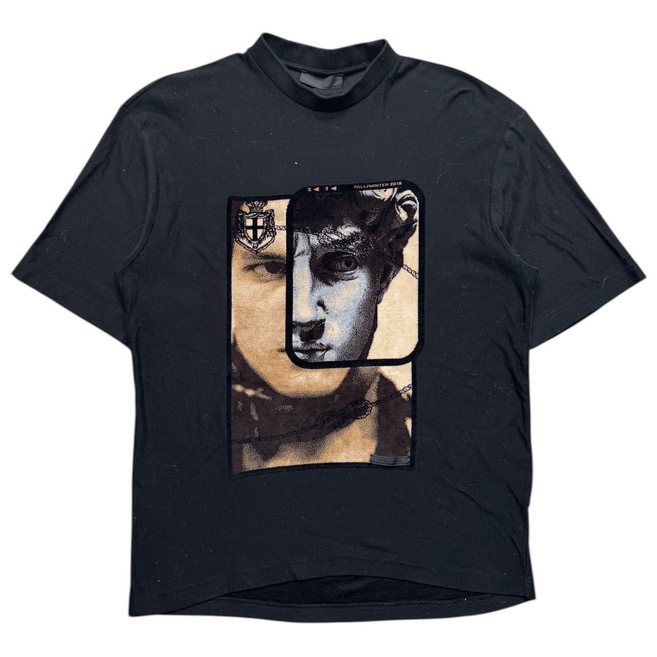 Prada Prada Milano fw2018 face print black t shirt size small Size US S / EU 44-46 / 1 - 1 Thumbnail