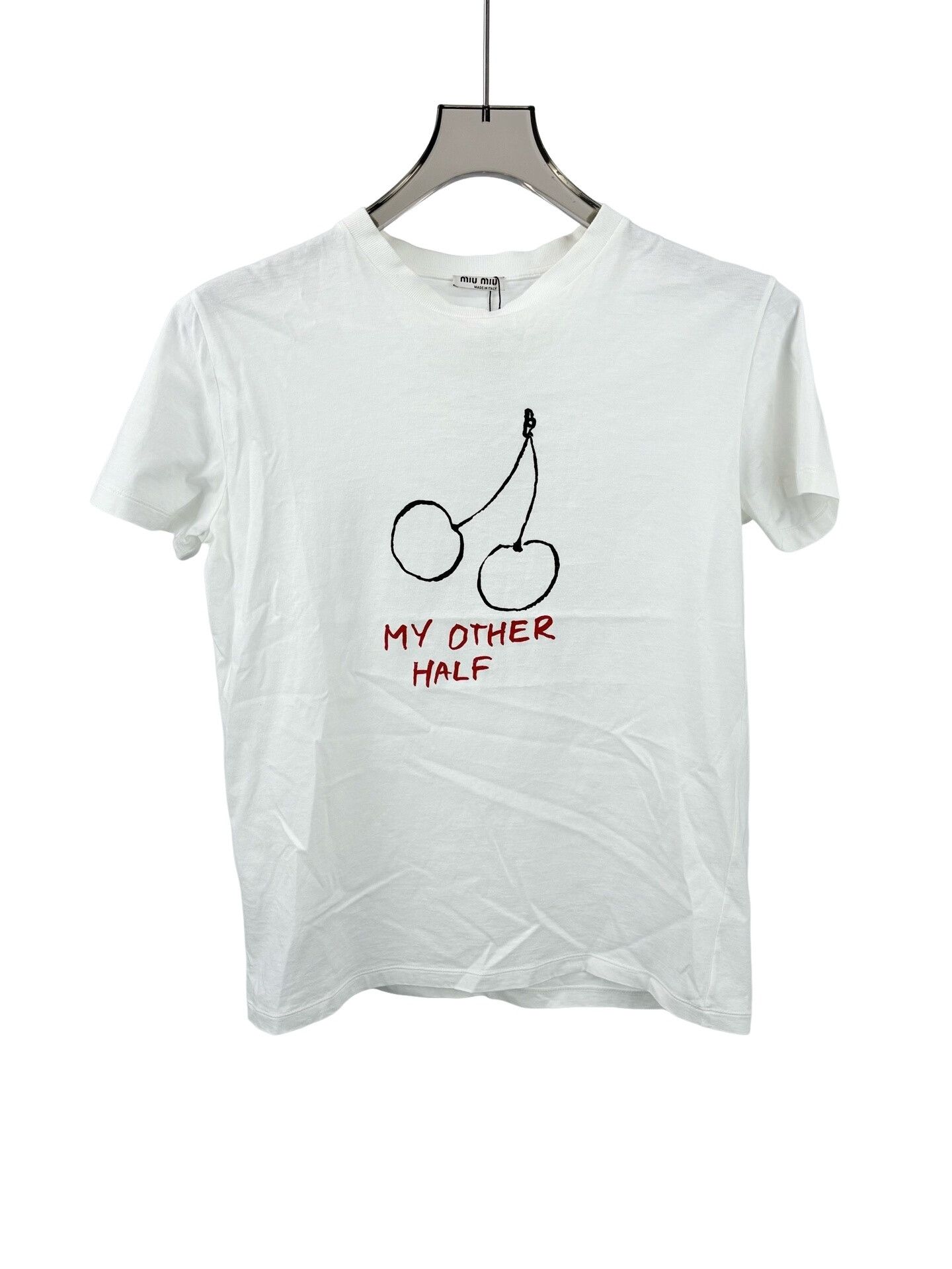 Miu Miu Miu Miu Cherry Print T-Shirt S Size S / US 4 / IT 40 - 1 Thumbnail
