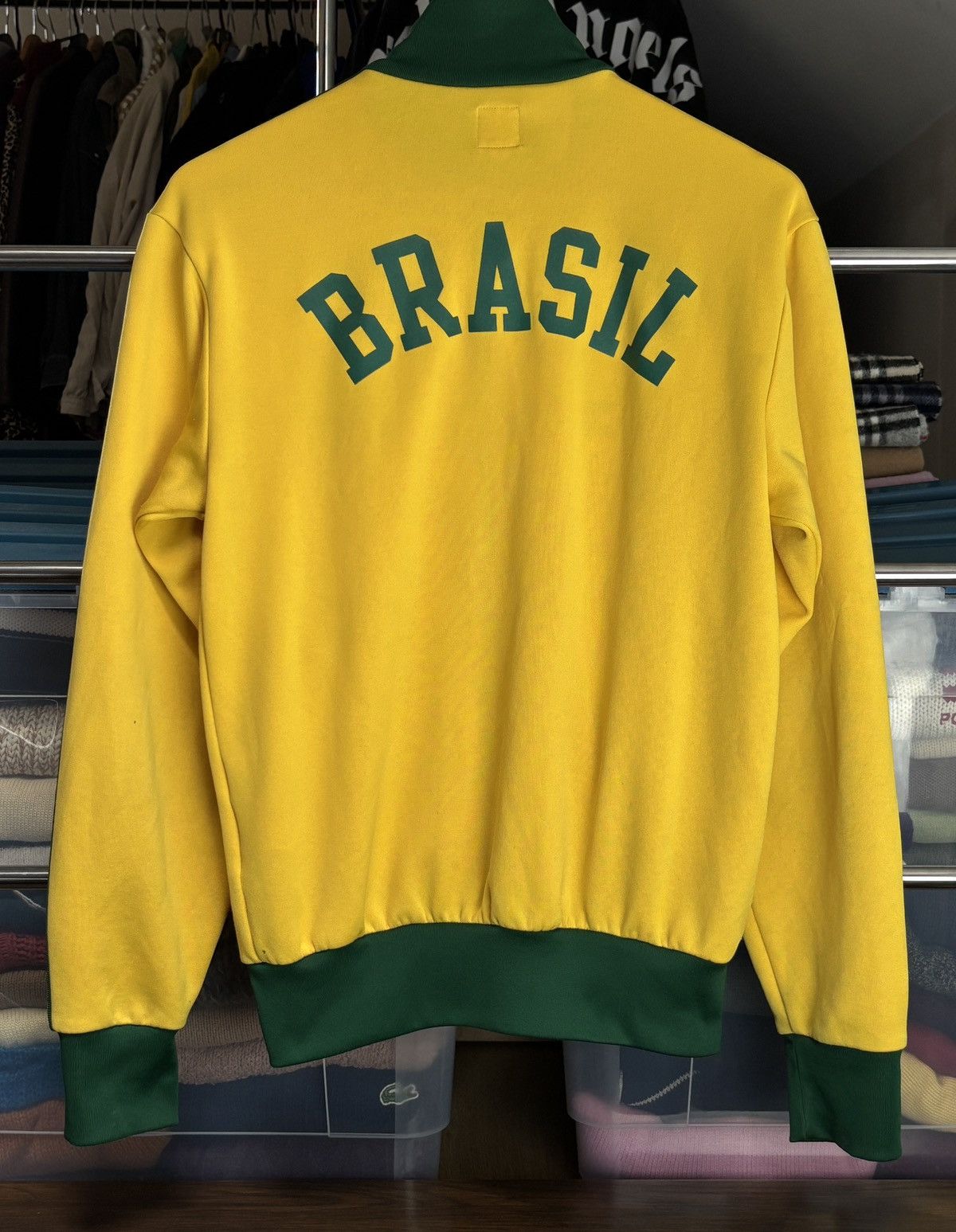 Adidas Vintage Adidas Brasil Fifa World Cup Track Zip Sweatshirt Size US S / EU 44-46 / 1 - 8 Thumbnail