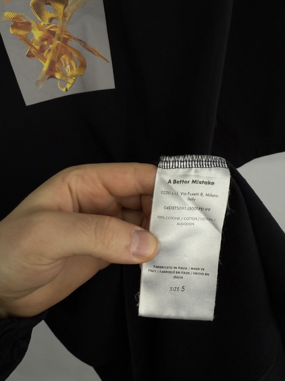 Designer 🇮🇹 Y2K A Better Mistake Art T-Shirt Hype Size US L / EU 52-54 / 3 - 6 Thumbnail