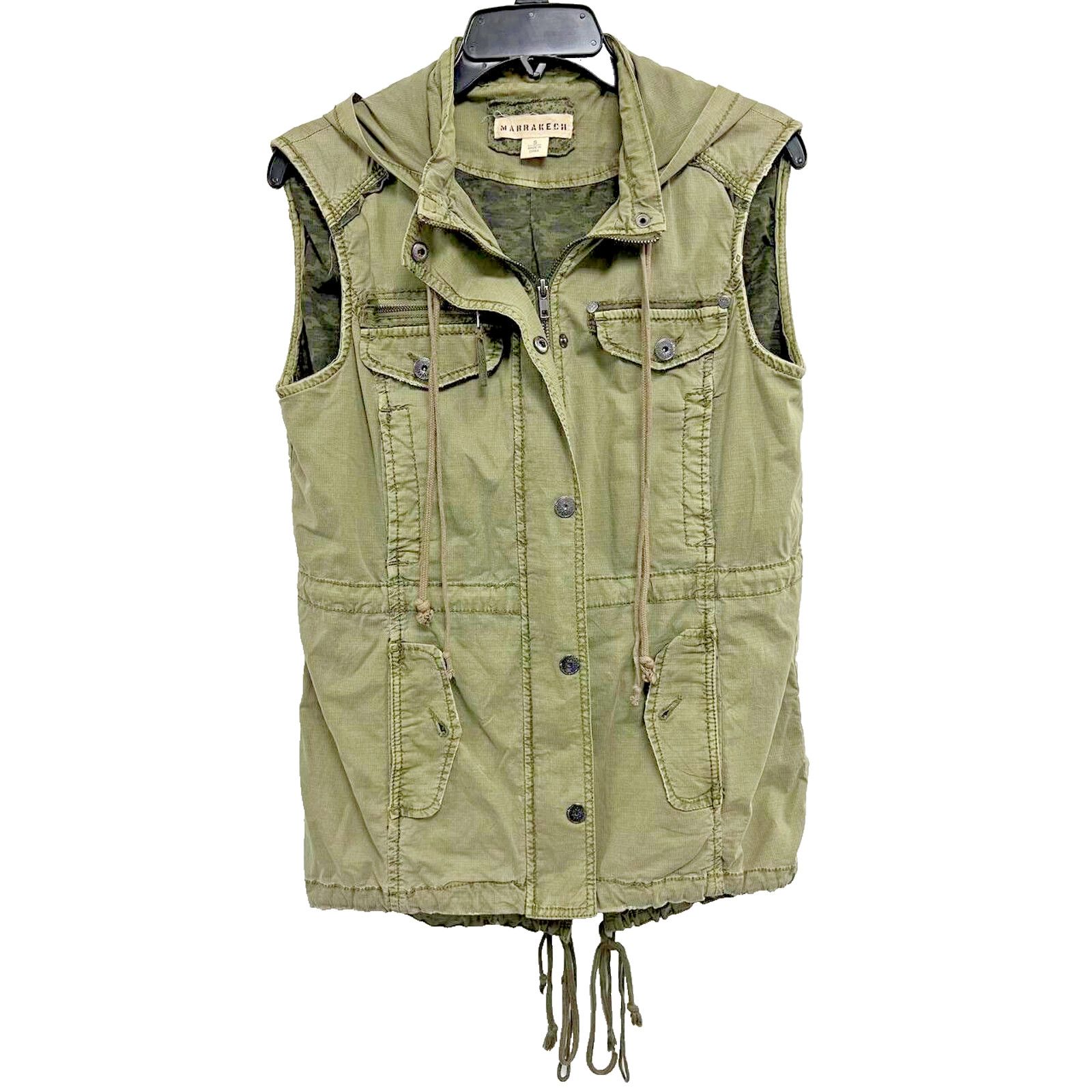 Anthropologie Anthropologie Marakech Army Gren Utility Vest size S A000033 Size S / US 4 / IT 40 - 2 Thumbnail