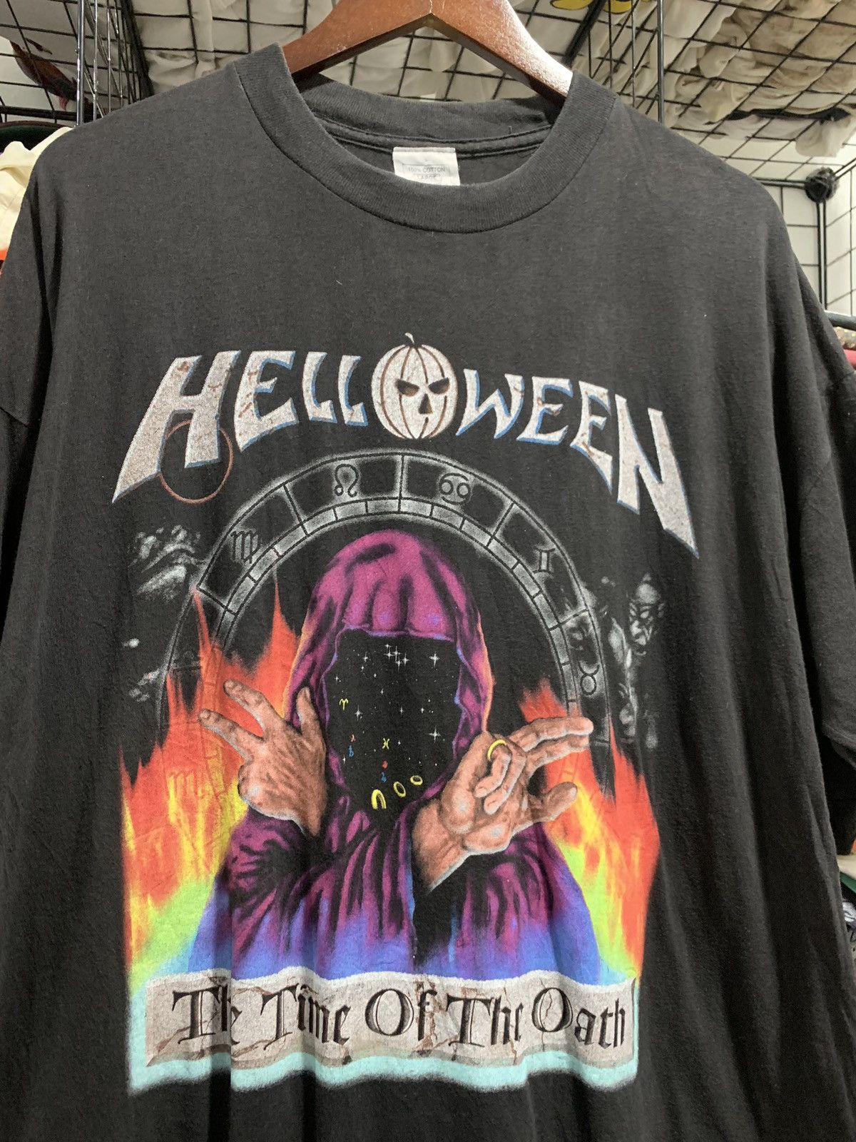 Band Tees × Vintage Vintage Helloween Tshirt Size US L / EU 52-54 / 3 - 3 Thumbnail