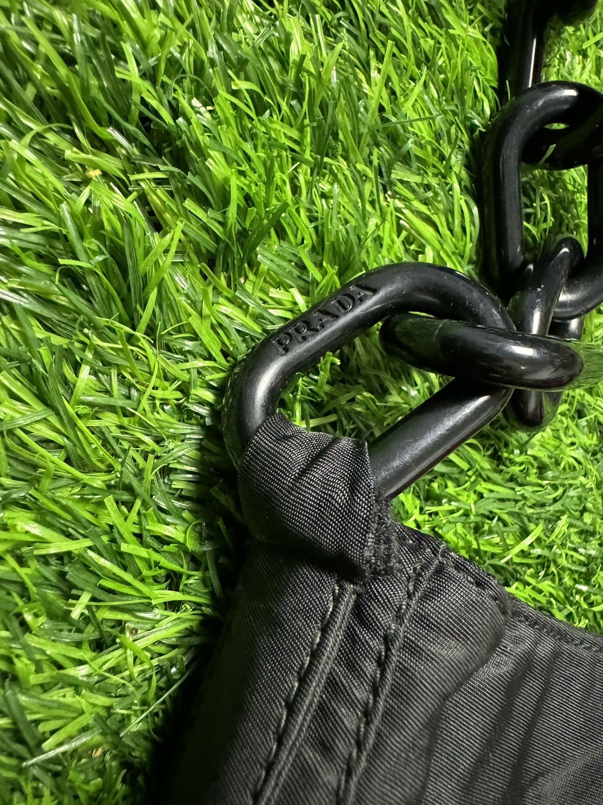 Prada prada black tessuto chain shoulder bag Size ONE SIZE - 4 Thumbnail