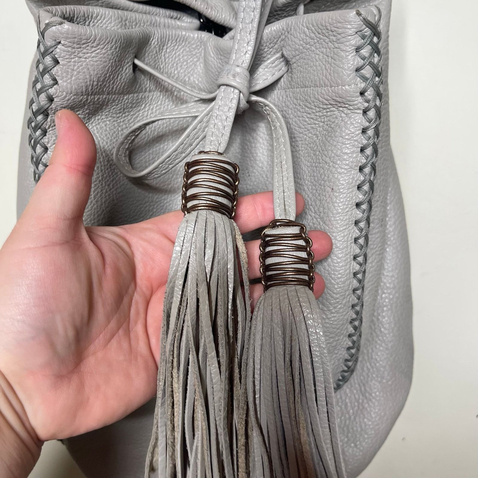 Other Callista BACKPACK IN GREY GRAINED LEATHER Size ONE SIZE - 9 Thumbnail