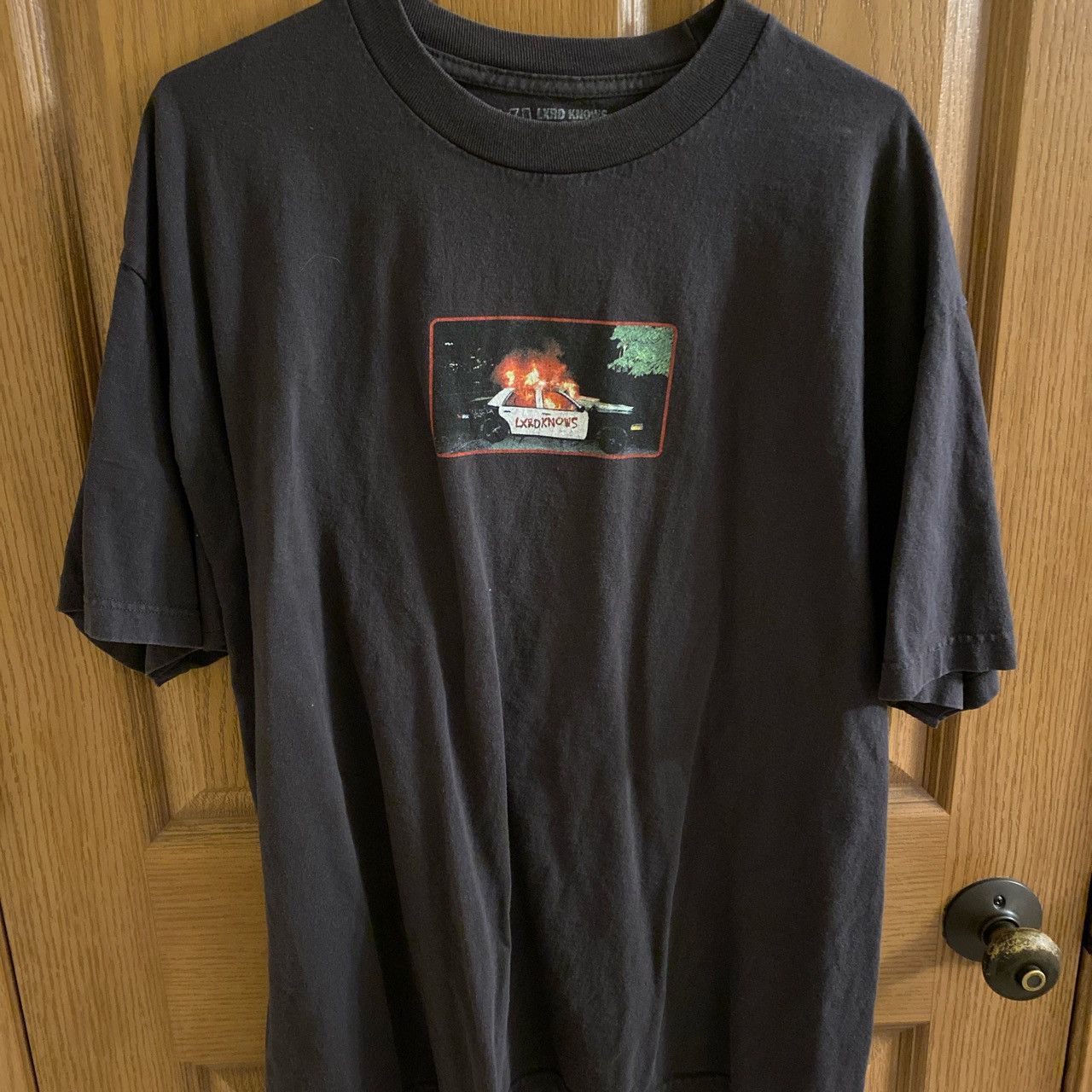 Lxrdknows LXRDKNOWS Watts Riot Tee charcoal grey Size US XL / EU 56 / 4 - 1 Thumbnail