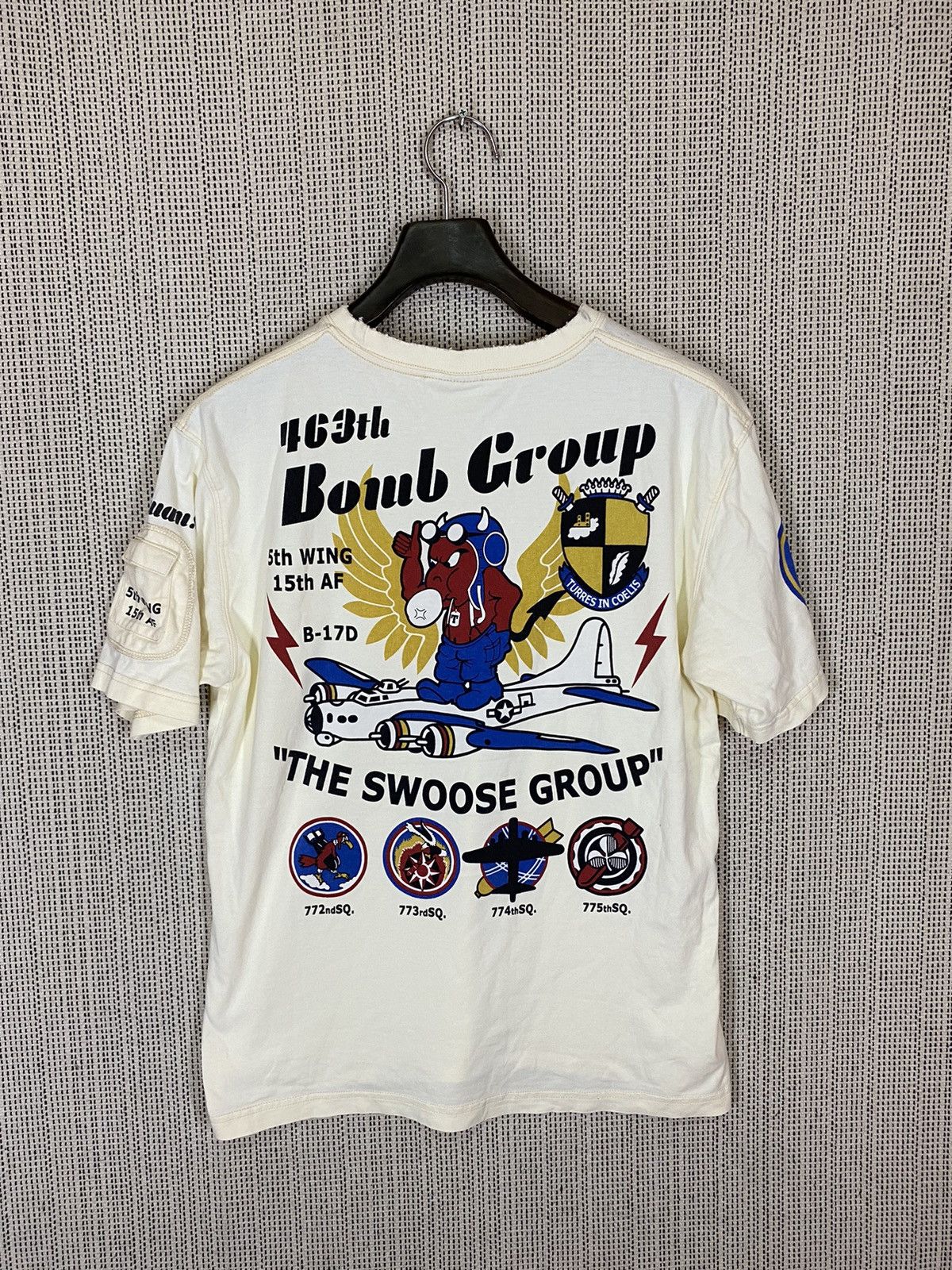 Buzz Rickson's × Tedman × Toyo Enterprises ‼️TEDMAN 463th BOMB GROUP TSHIRT DISTRESSED BY TOYO ENTERPRIS Size US L / EU 52-54 / 3 - 1 Thumbnail
