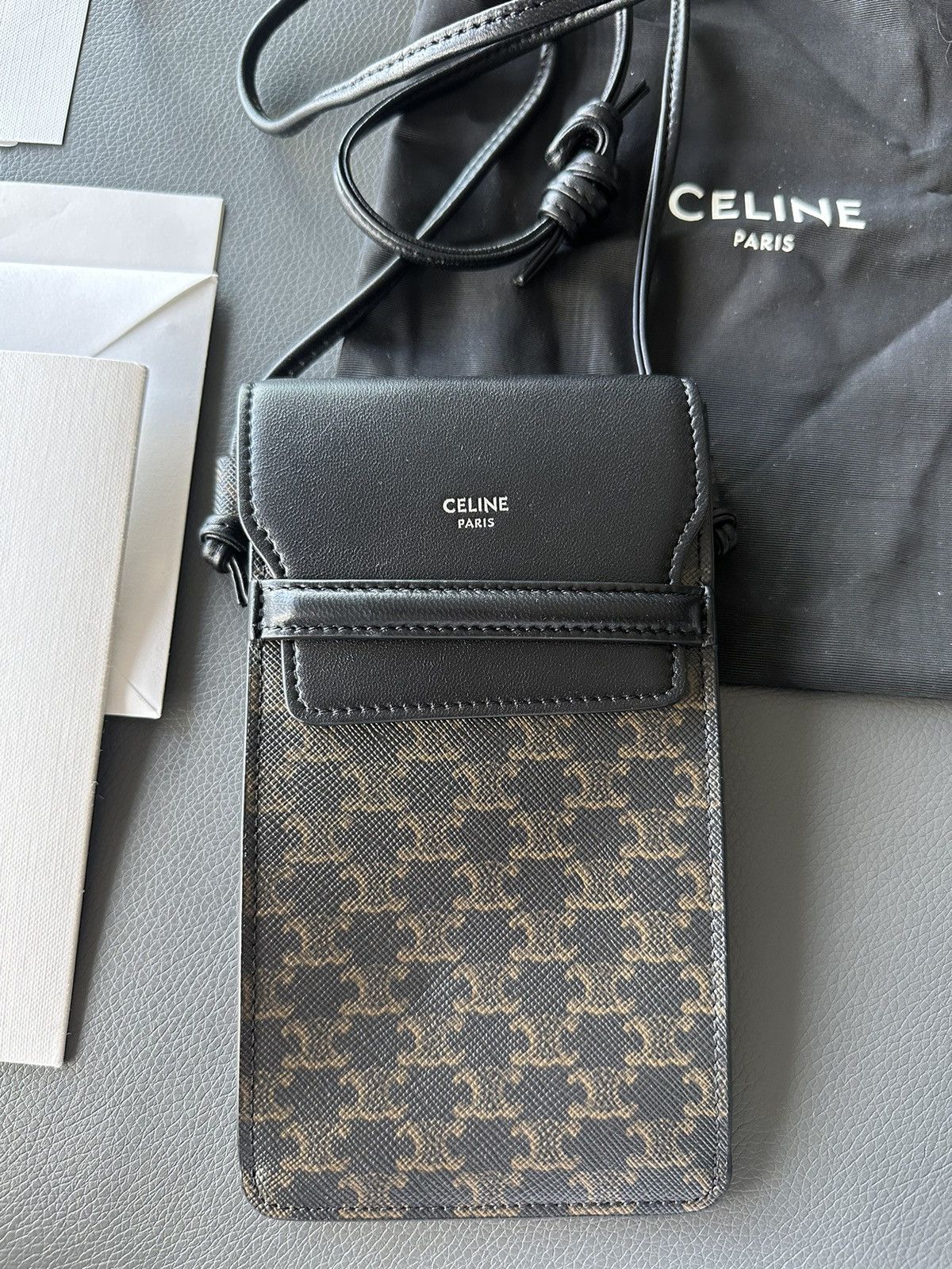 Celine × Hedi Slimane Celine by Hedi Slimane Monogram Crossbody Bag Brand New Size ONE SIZE - 9 Thumbnail