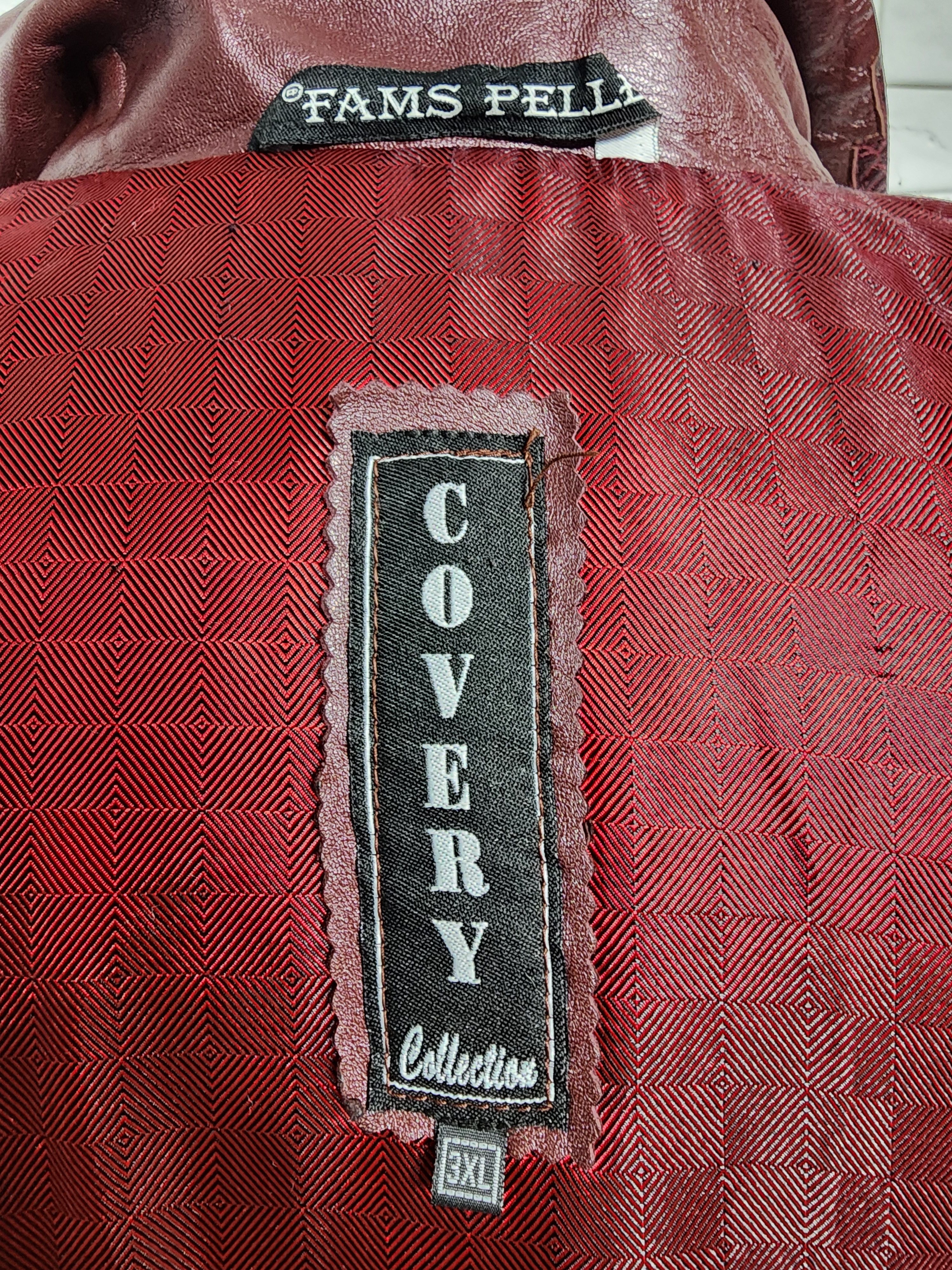 Uniqlo Burgundy Leather Raincoat: Women's Long Leather Jacket Size 3XL / US 20-22 - 8 Thumbnail