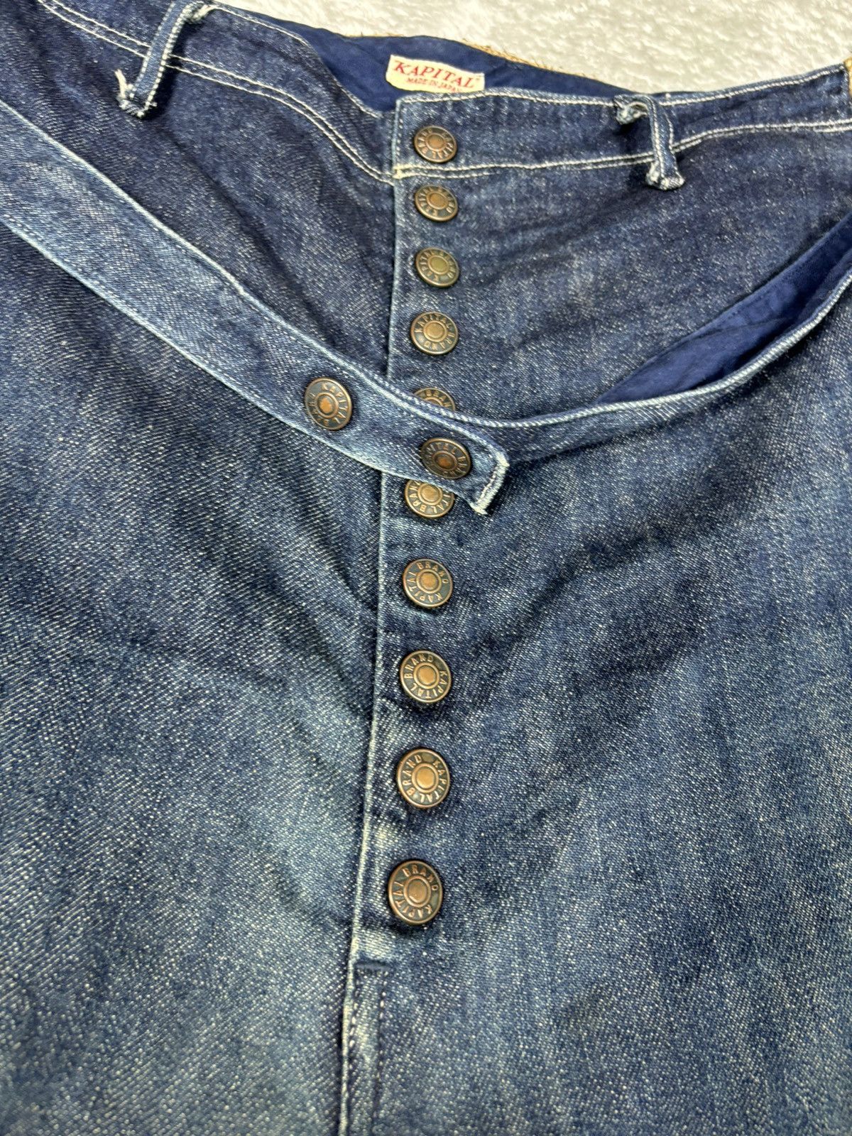 Kapital Kountry Kapital Kiro Hirata Hemp Switching Denim Clown Pants S0368 Size US 32 / EU 48 - 5 Thumbnail