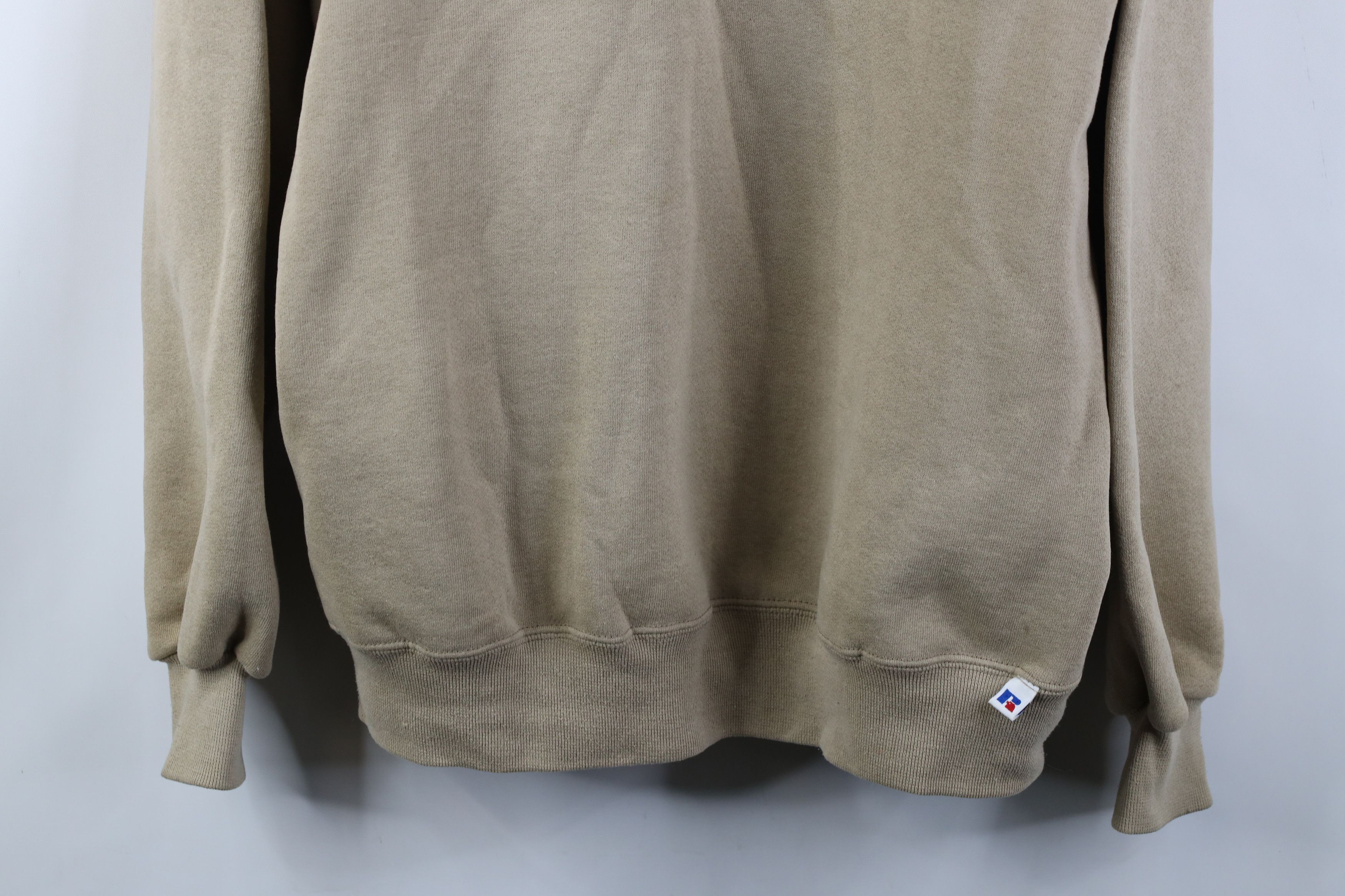 Russell Athletic Vintage 90s Russell Athletic Crewneck Sweatshirt Sand USA Size US XL / EU 56 / 4 - 3 Thumbnail