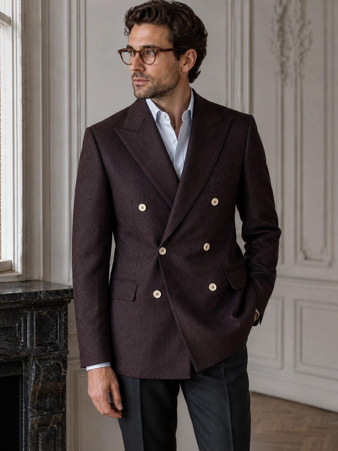 Sartoria Rossi Sartoria Rossi Blazer Zegna Cloth Double Breasted Italy Size 38R - 1 Thumbnail