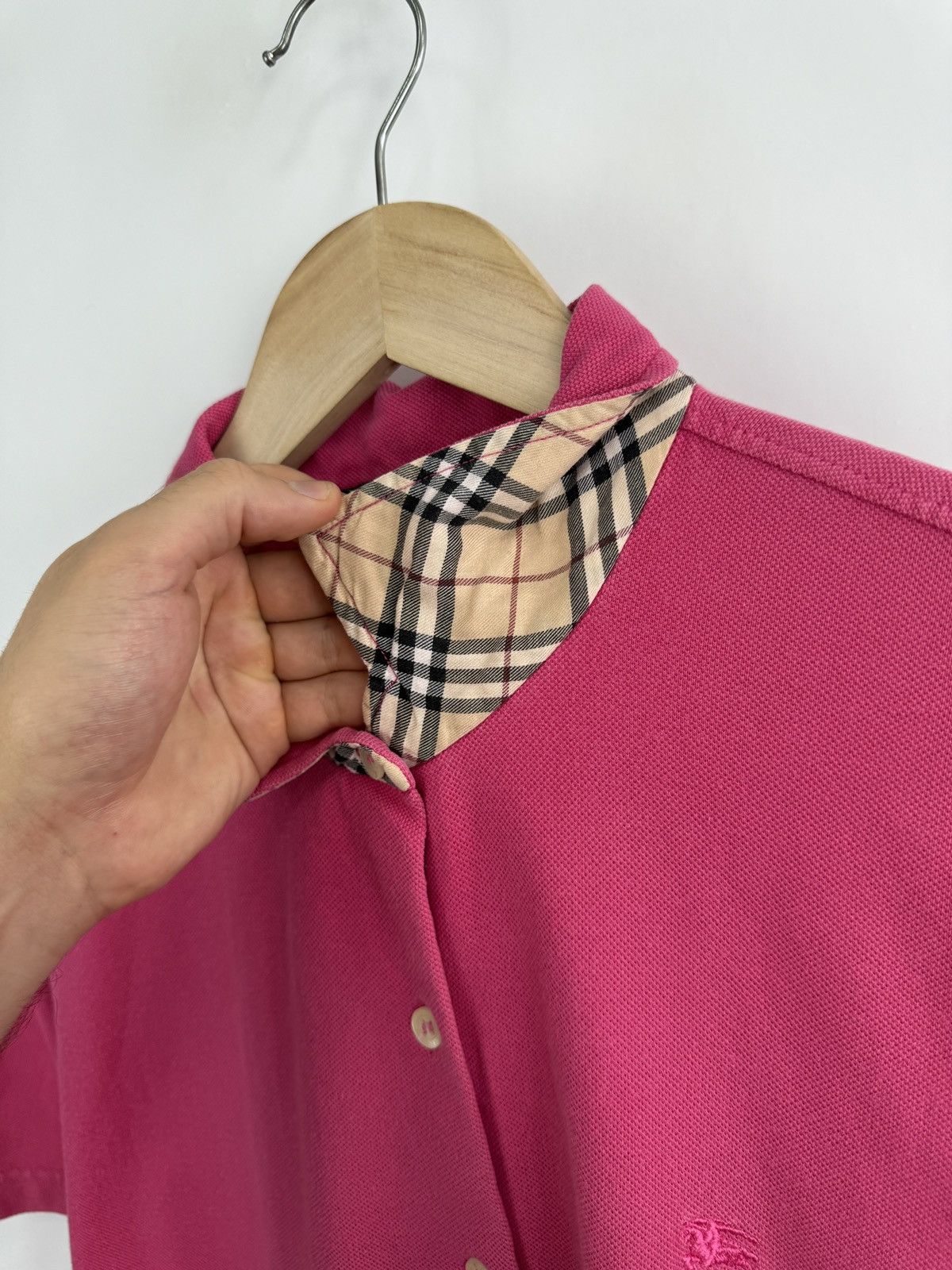 Burberry 🇬🇧 Burberry London Nova Check Polo Shirt Y2K Rare Retro Size S / US 4 / IT 40 - 6 Thumbnail