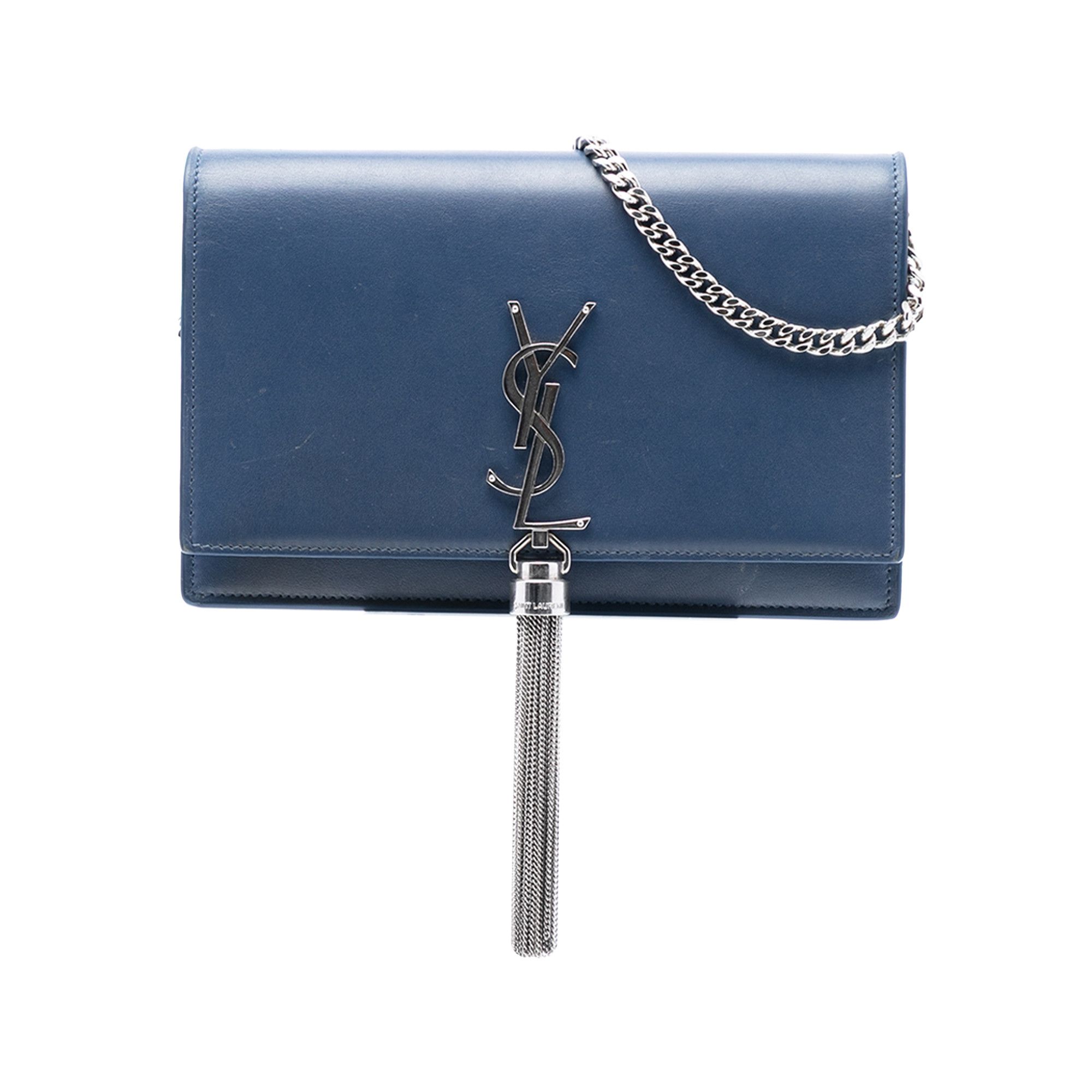Yves Saint Laurent Yves Saint Laurent Smooth Calfskin Monogram Kate Tassel Wallet on Chain Size ONE SIZE - 1 Thumbnail