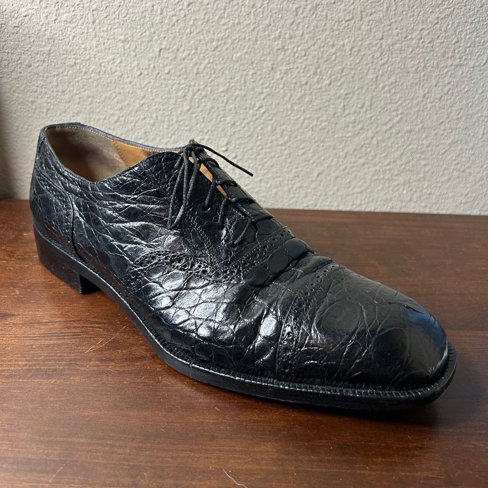 Salvatore Ferragamo Salvatore Ferragamo Shoes Black Leather Oxfords Size 11 Size US 11 / EU 44 - 13 Thumbnail