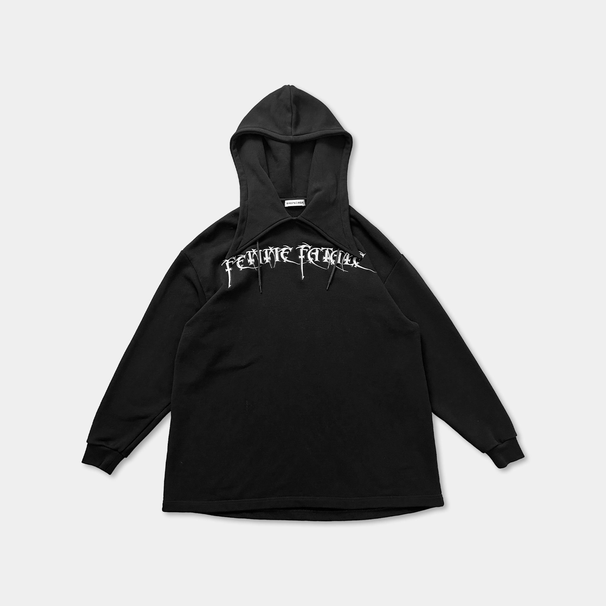 Balenciaga Balenciaga Femme Fatale Black Hoodie Size US M / EU 48-50 / 2 - 1 Thumbnail
