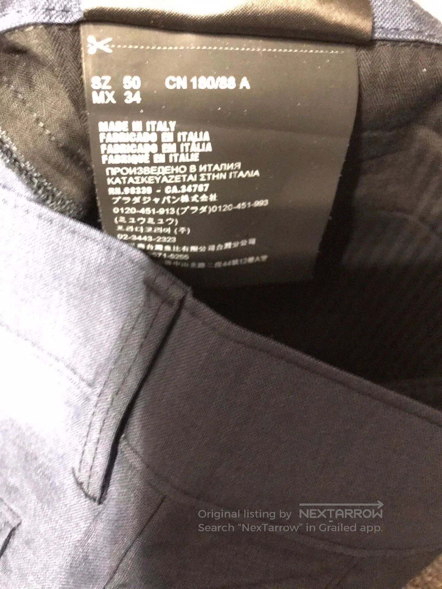 Polo Ralph Lauren Blue Casual Pants with Black Stripe Detail Size 34. Size US 34 / EU 50 - 5 Thumbnail