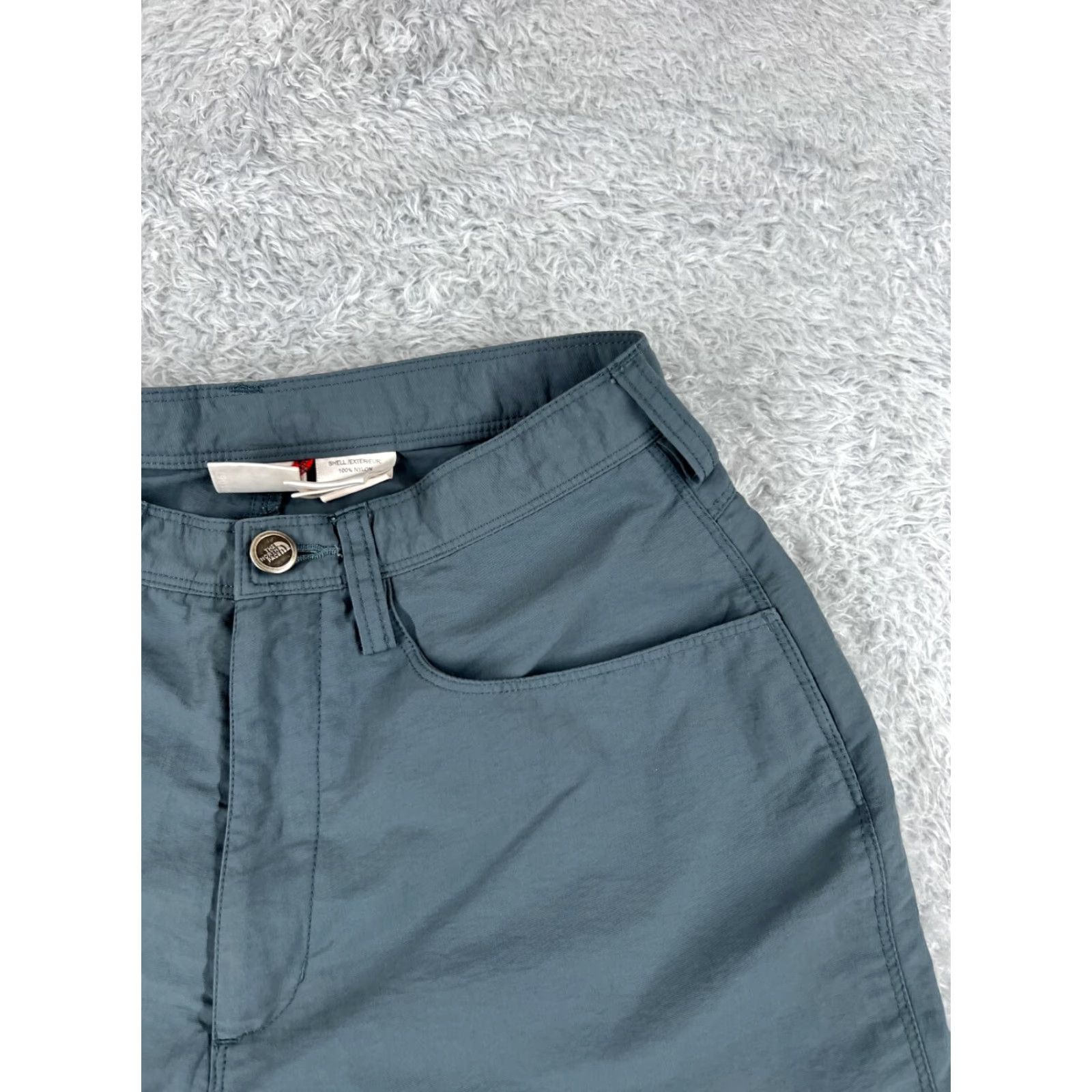 The North Face The North Face Shorts Womens 6 Gray Blue 100% Nylon Pockets Hiking Camping Fish Size 28" / US 6 / IT 42 - 5 Thumbnail