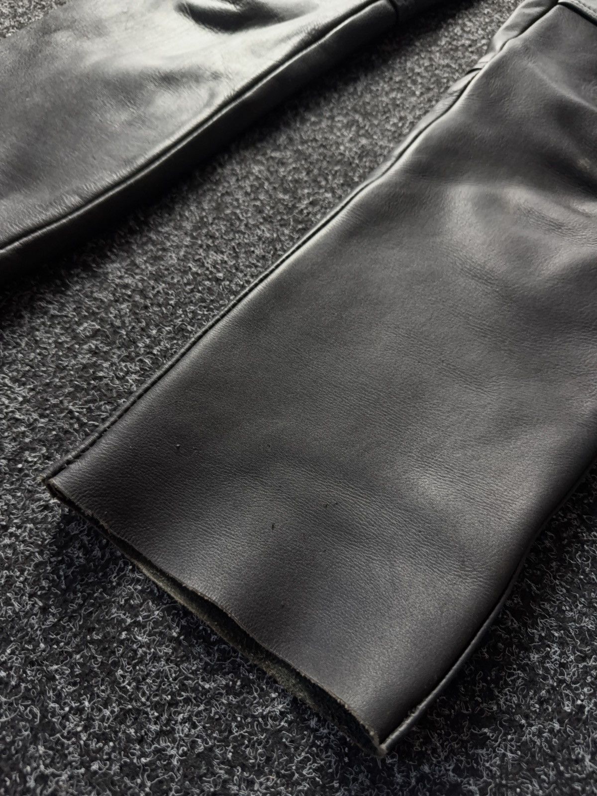 Leather Y2K Vintage Leather Pants Opium Style Alt Biker USA Rare Size US 28 / EU 44 - 9 Thumbnail