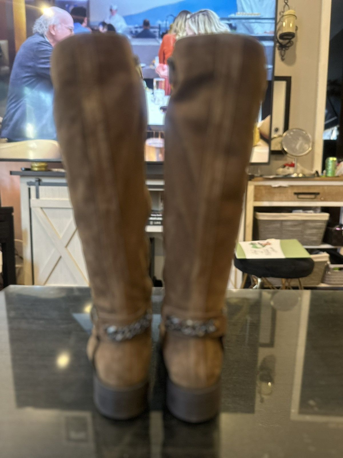 Steve Madden Steve Madden •Quin• Taupe Nubuck Boots Size 6 Size US 6 / IT 36 - 2 Thumbnail