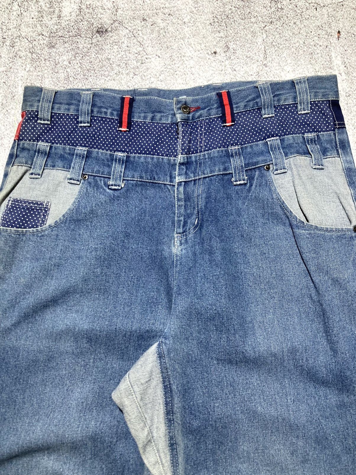 Japanese Brand 2000s B One Soul Japanese Double Waist Carrot Jeans Pant Lgb Size US 37 - 5 Thumbnail