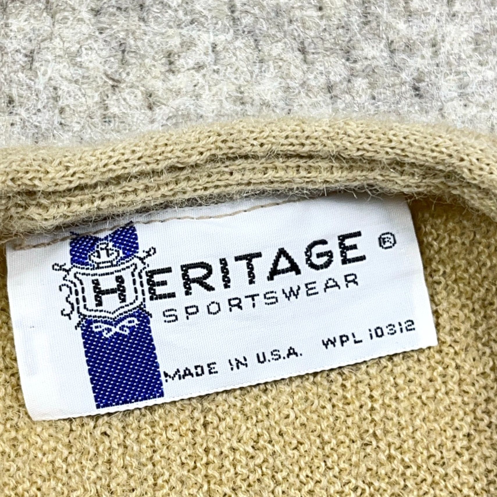 Vintage VINTAGE Heritage Cardigan Sweater Men Medium Tan Button Up 70s 80s Grandpa USA Beige Knit Style Cardigan Regular 90s 80s Theme Mens Size US M / EU 48-50 / 2 - 2 Thumbnail