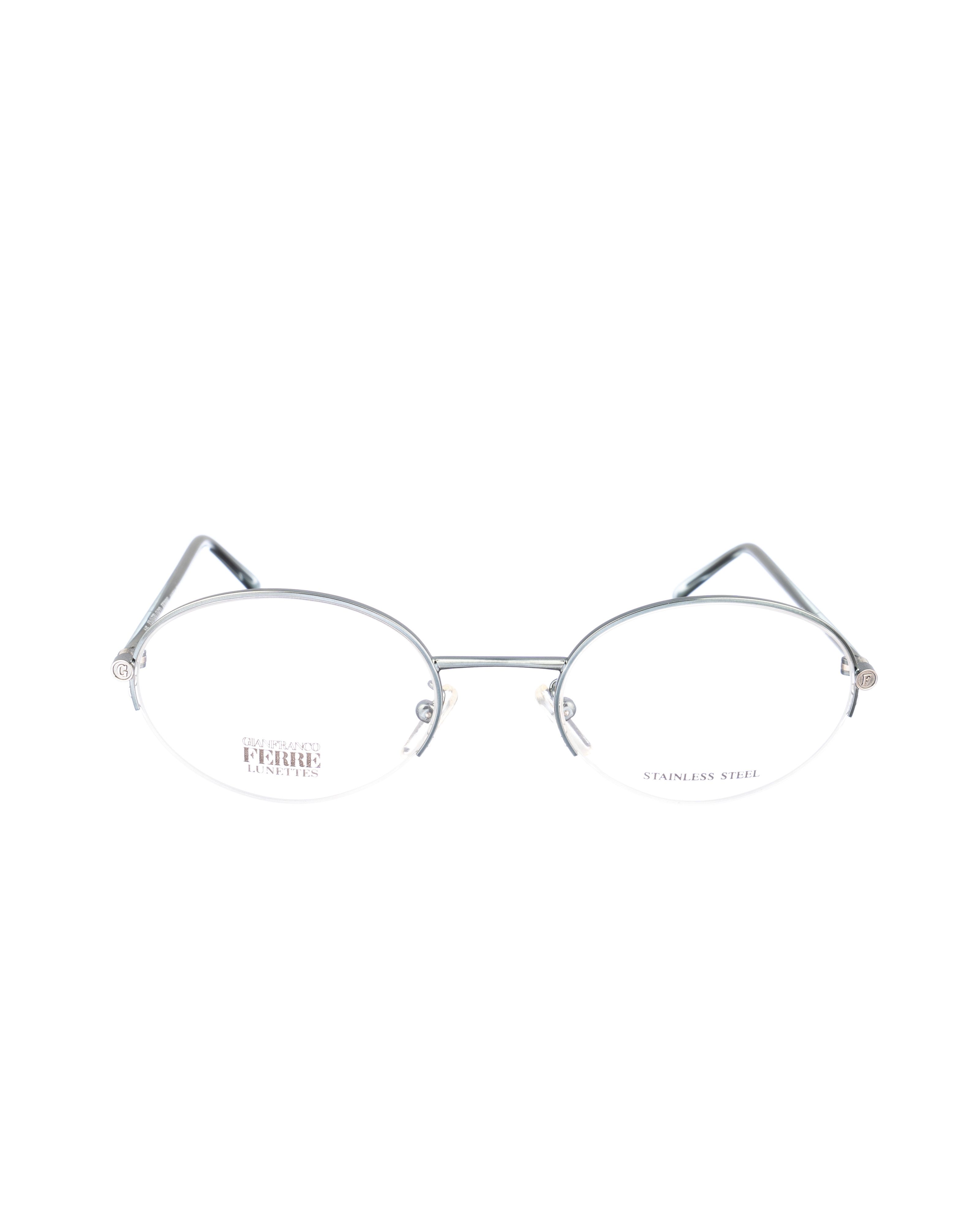 Gianfranco Ferre Gianfranco Ferre 00s Oval Dark Metallic Glasses Size ONE SIZE - 1 Thumbnail