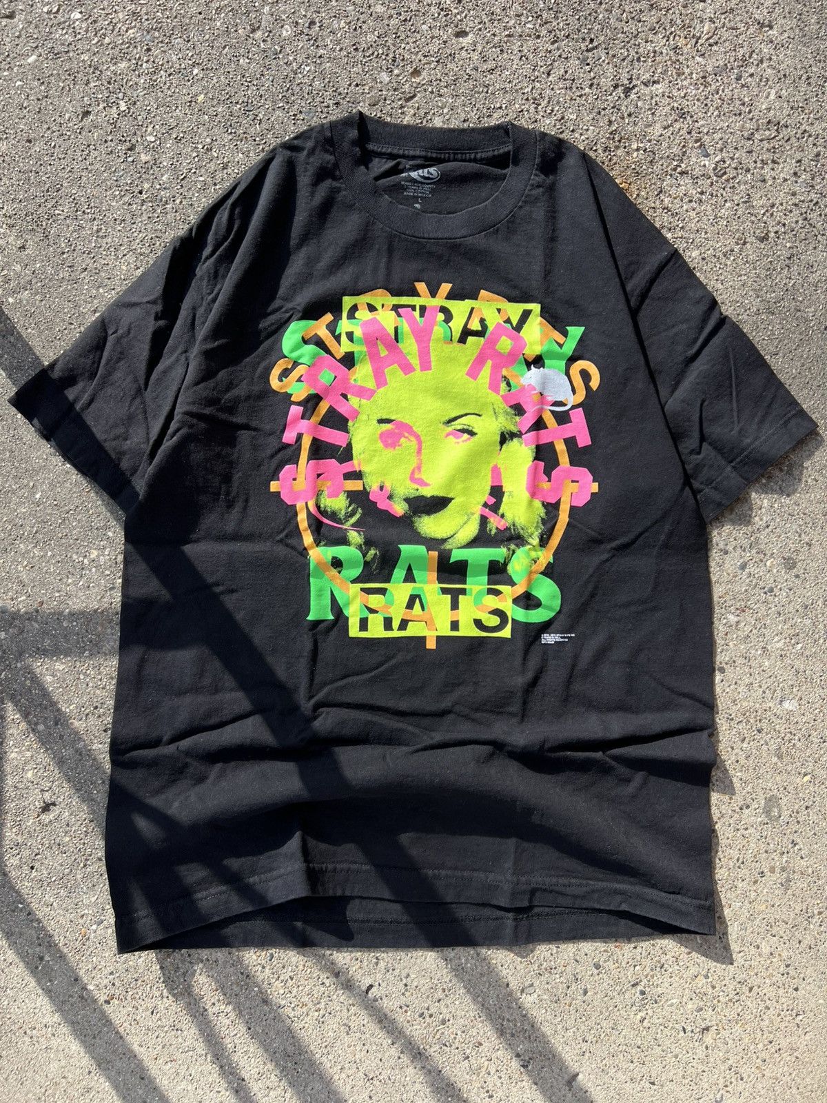 Stray Rats 5th Anniversary Madonna Tee T Shirt Black size L