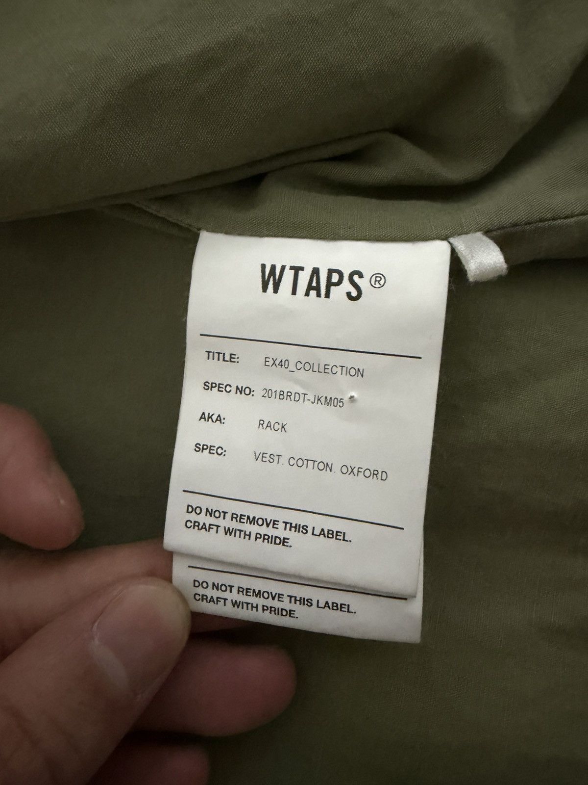 Wtaps Wtaps rack tactical cotton oxford vest Size US S / EU 44-46 / 1 - 5 Thumbnail
