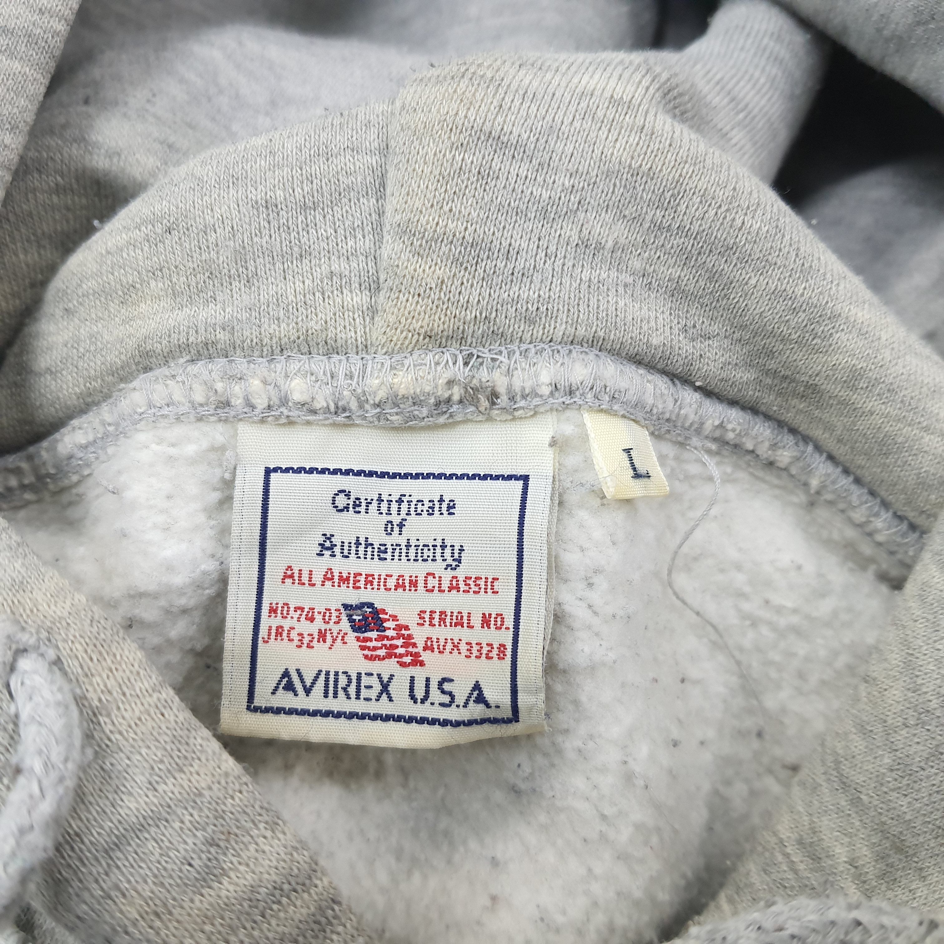 Avirex Vintage Avirex USA Hell's Angel Hoodie C227N5 Size US L / EU 52-54 / 3 - 4 Thumbnail