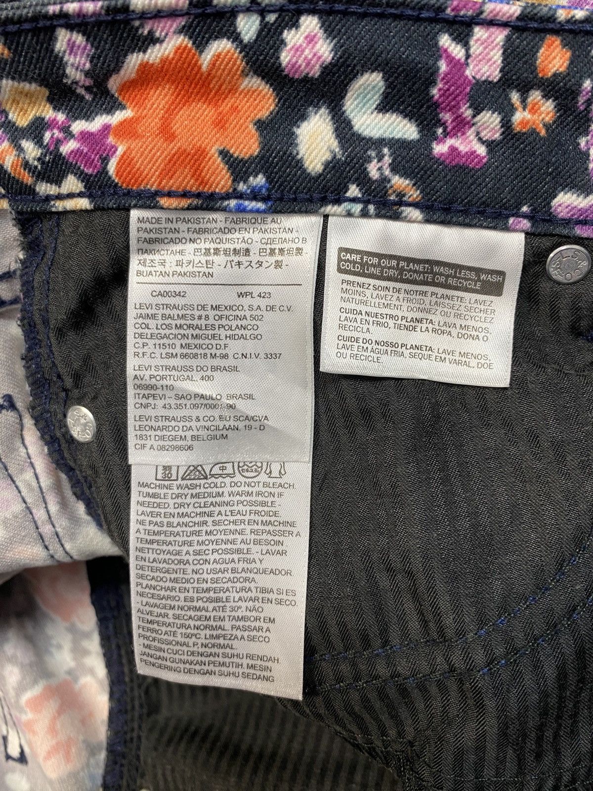 Levi's Levi’s Demi Curve Modern Rise Skinny Jeans Multicolour Flora Size 32" / US 10 / IT 46 - 13 Thumbnail