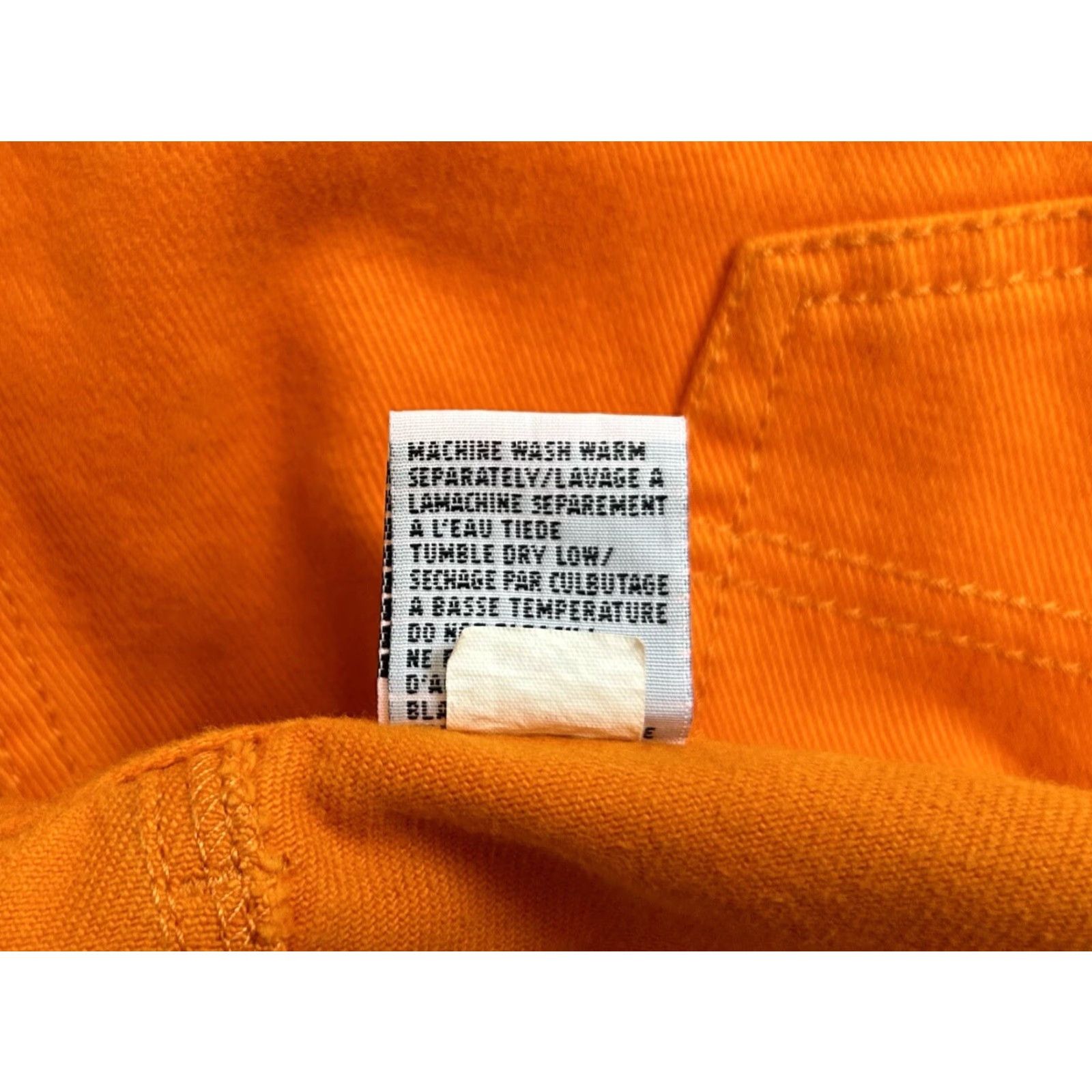 Vintage VINTAGE Get Used Jeans Mens 42 Orange 90s Deadstock NWT 33” Inseam Size US 42 / EU 58 - 7 Thumbnail