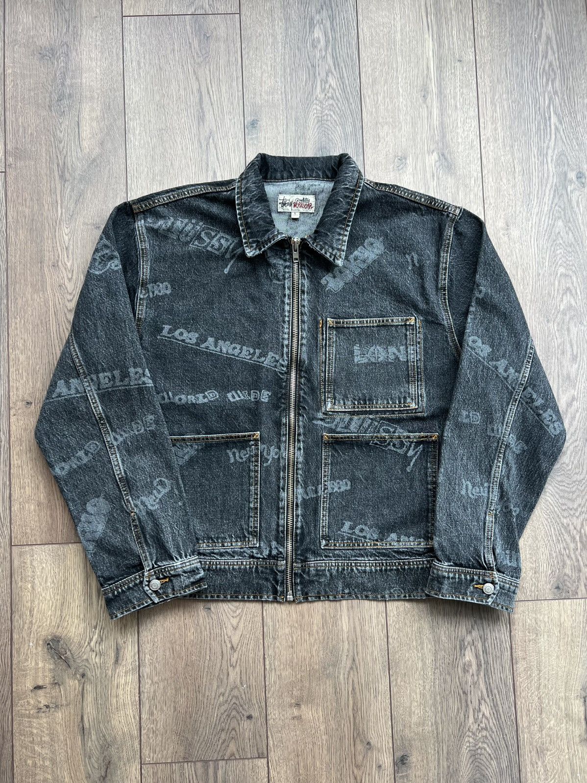 Stussy Denim Work Jacket | Grailed