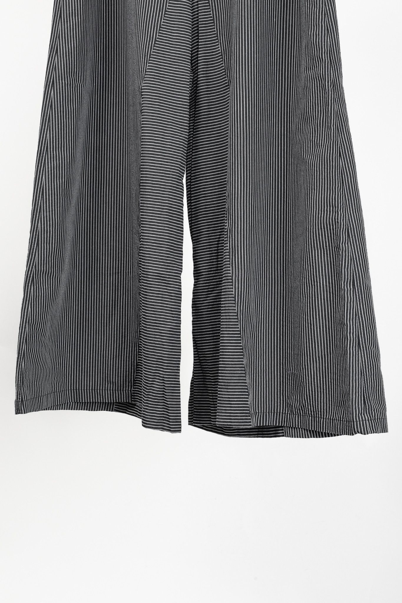 Other Save The Queen SS/19 Black Pinstripe-Cotton Wide-Leg Pants Size 30" / US 8 / IT 44 - 5 Thumbnail