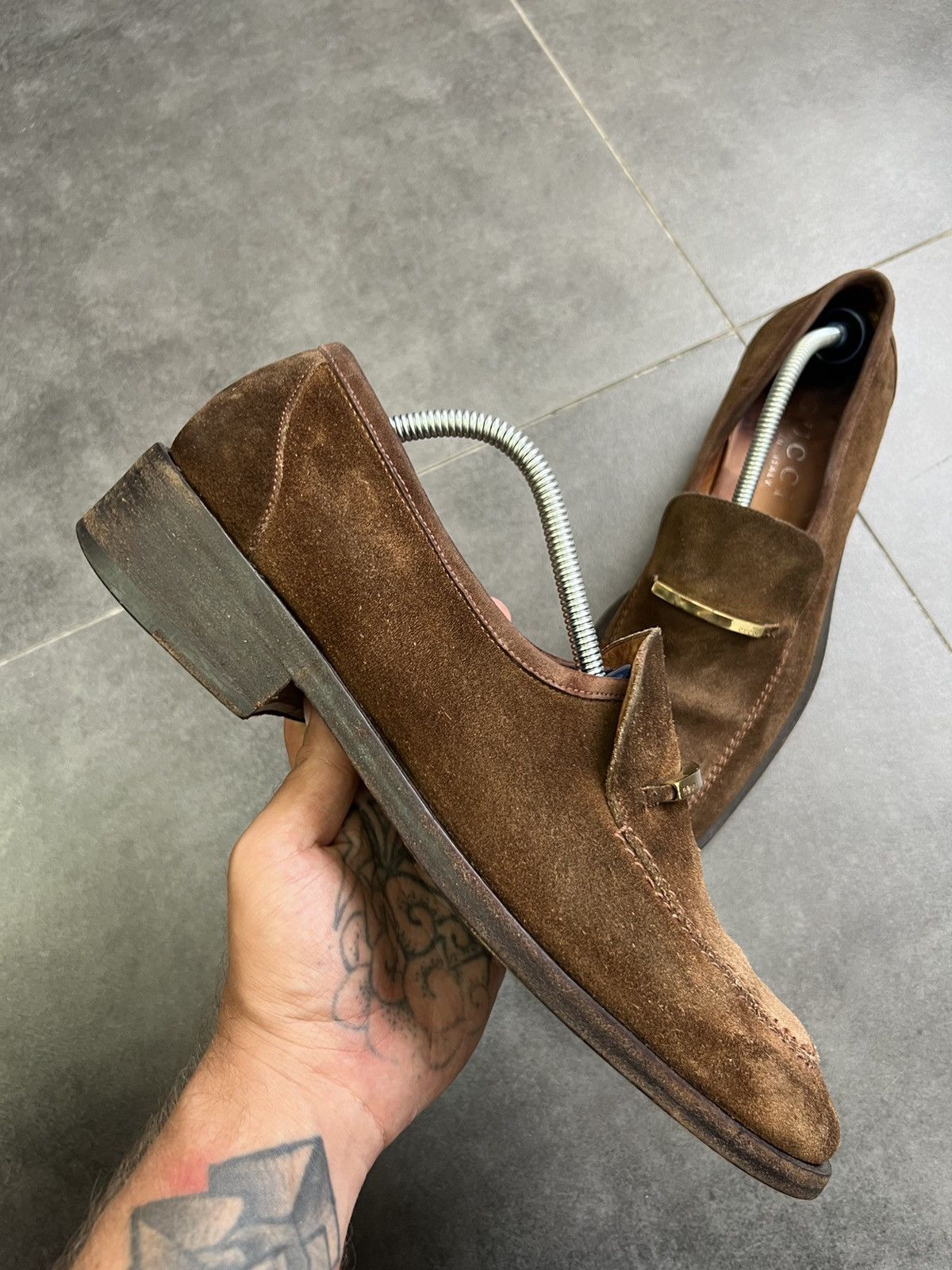 Gucci Gucci suede leather loafers Tom Ford era Size US 10.5 / EU 43-44 - 2 Thumbnail