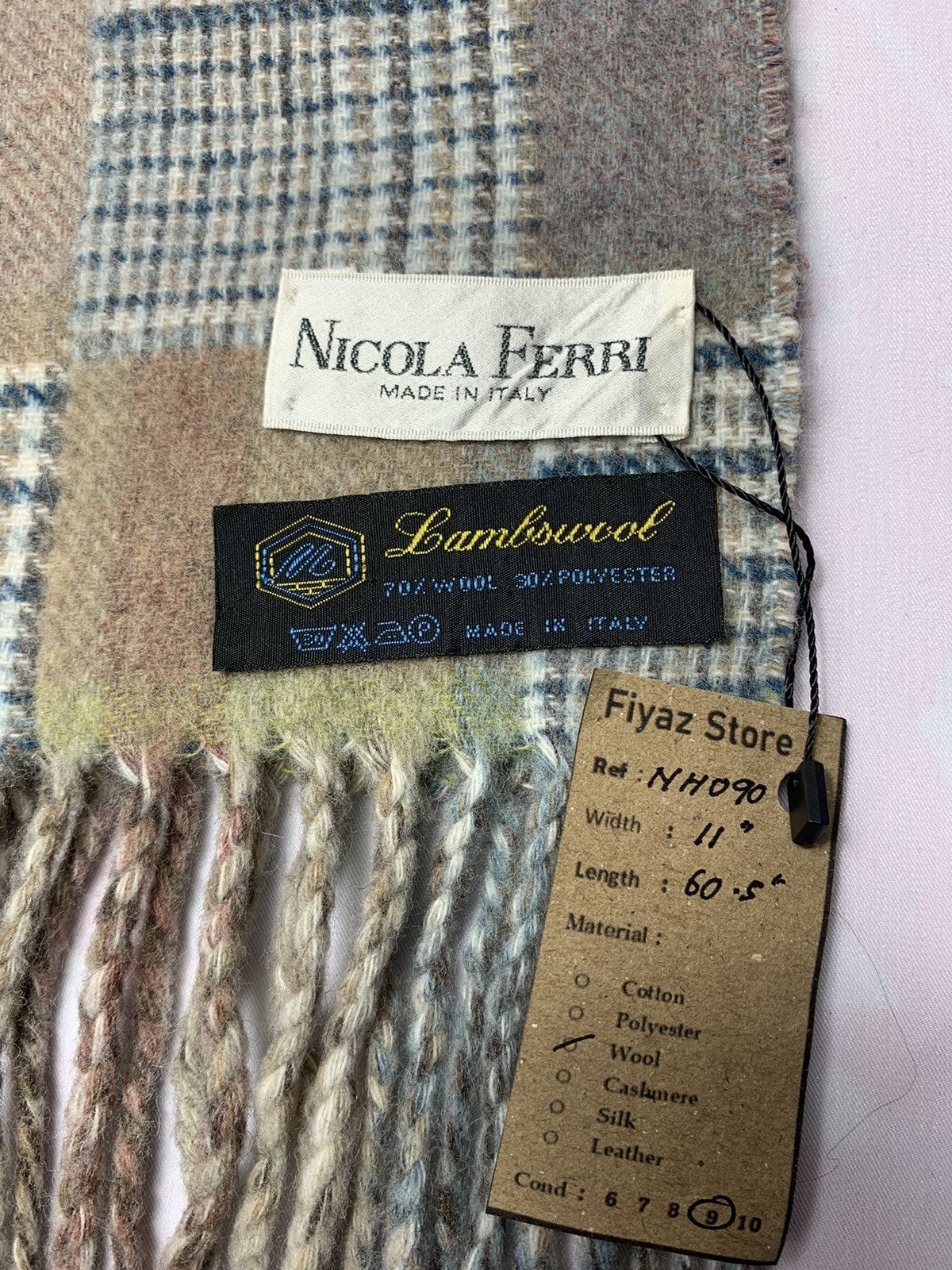 Vintage Nicola Ferri Scarf / Muffler / Neckwear Size ONE SIZE - 5 Thumbnail