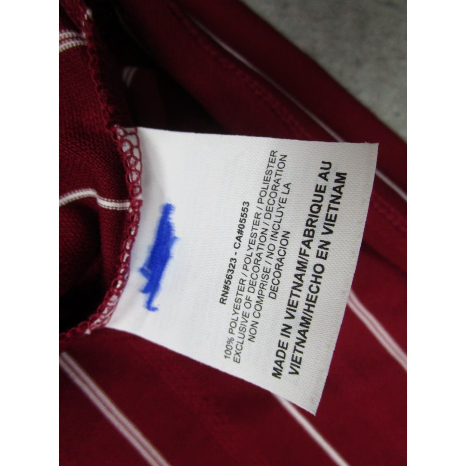 Nike Nike Polo Shirt Mens L Red Dri-Fit Striped Malibu California Golf Club Nike Dri-FIT Mens Polo L Red Striped California Golf Size US L / EU 52-54 / 3 - 6 Thumbnail