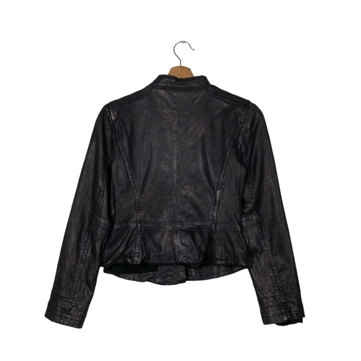 Hysteric Glamour CROPPED BIKER LEATHER JACKET BANANA REPUBLIC 14th ADDICTION Size US XS / EU 42 / 0 - 10 Thumbnail