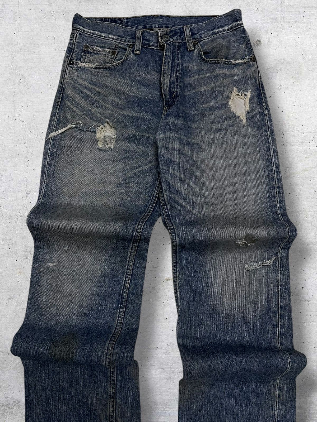 Levi's Vintage Clothing VINTAGE 502 LEVIS 90S DESIGNER USA DISTRESSED DIRTY OG DENIM Size US 29 - 4 Thumbnail