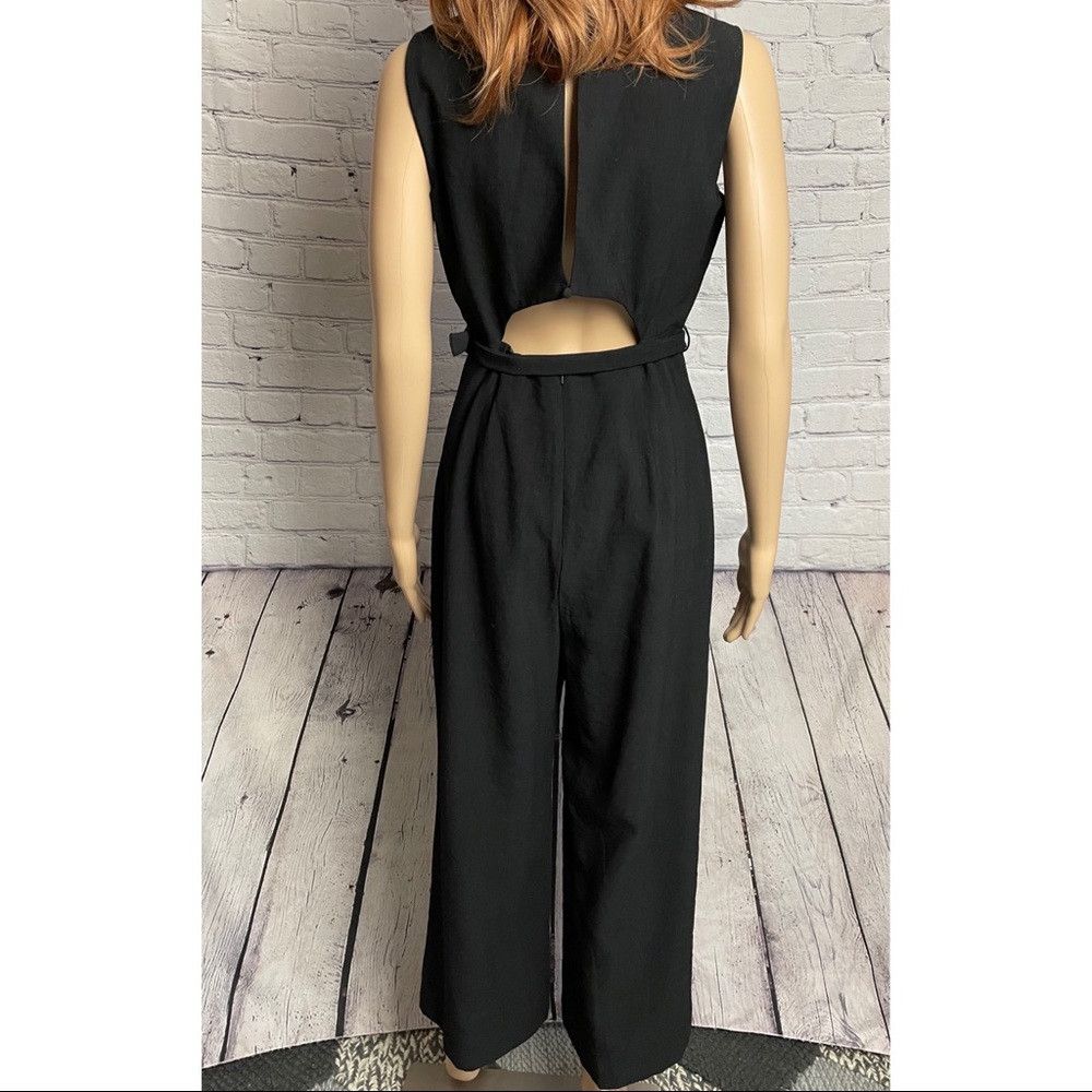 Other NWT New Bardot Belted Jumpsuit Black Size 6 Size 28" / US 6 / IT 42 - 4 Thumbnail