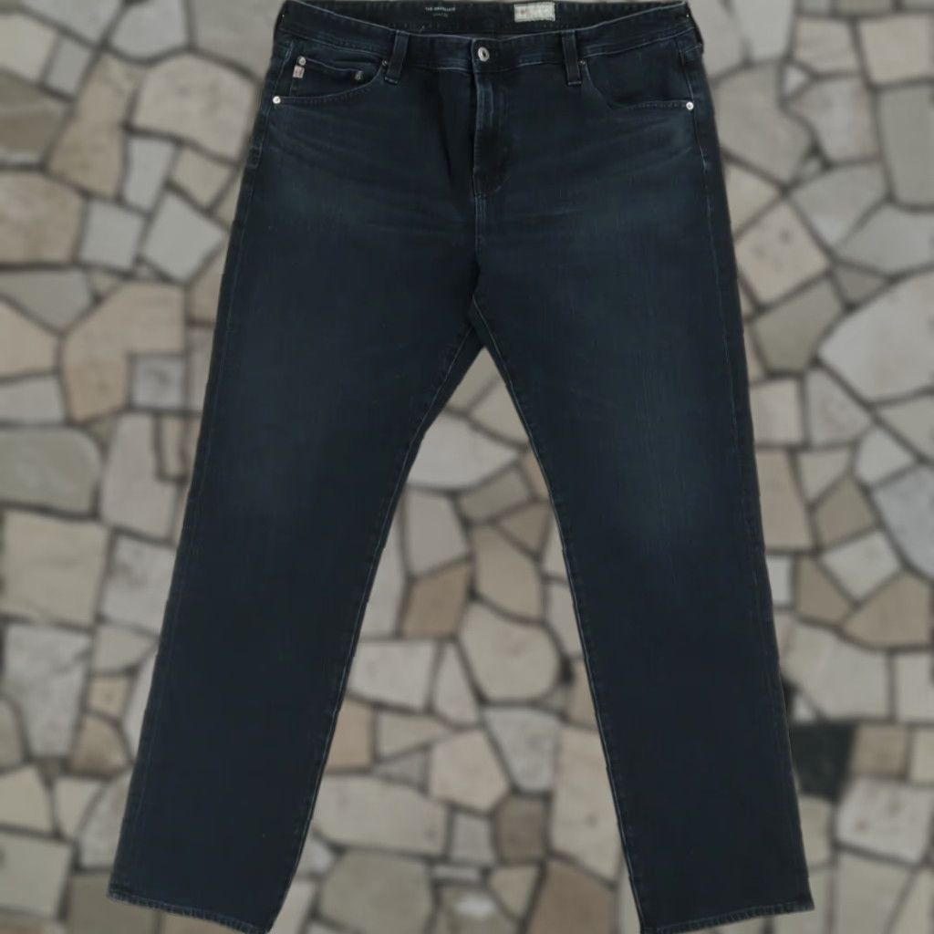 Denime Adriano Goldschmied Graduate Tailored Cotton Denim Jeans Navy Men's 40 Size US 40 / EU 56 - 1 Thumbnail