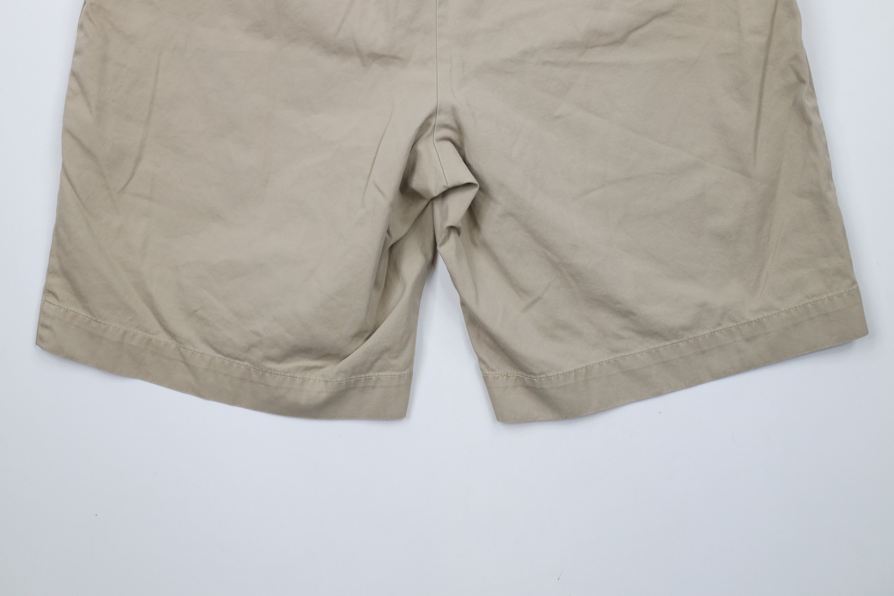 Ralph Lauren × Vintage Vintage 90s Ralph Lauren Knee Cotton Chino Shorts Beige Size US 33 - 12 Thumbnail