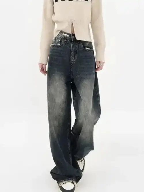 Japanese Brand × Vintage Women's Harajuku Style Loose Wide Leg Jeans Size 28" / US 6 / IT 42 - 1 Thumbnail