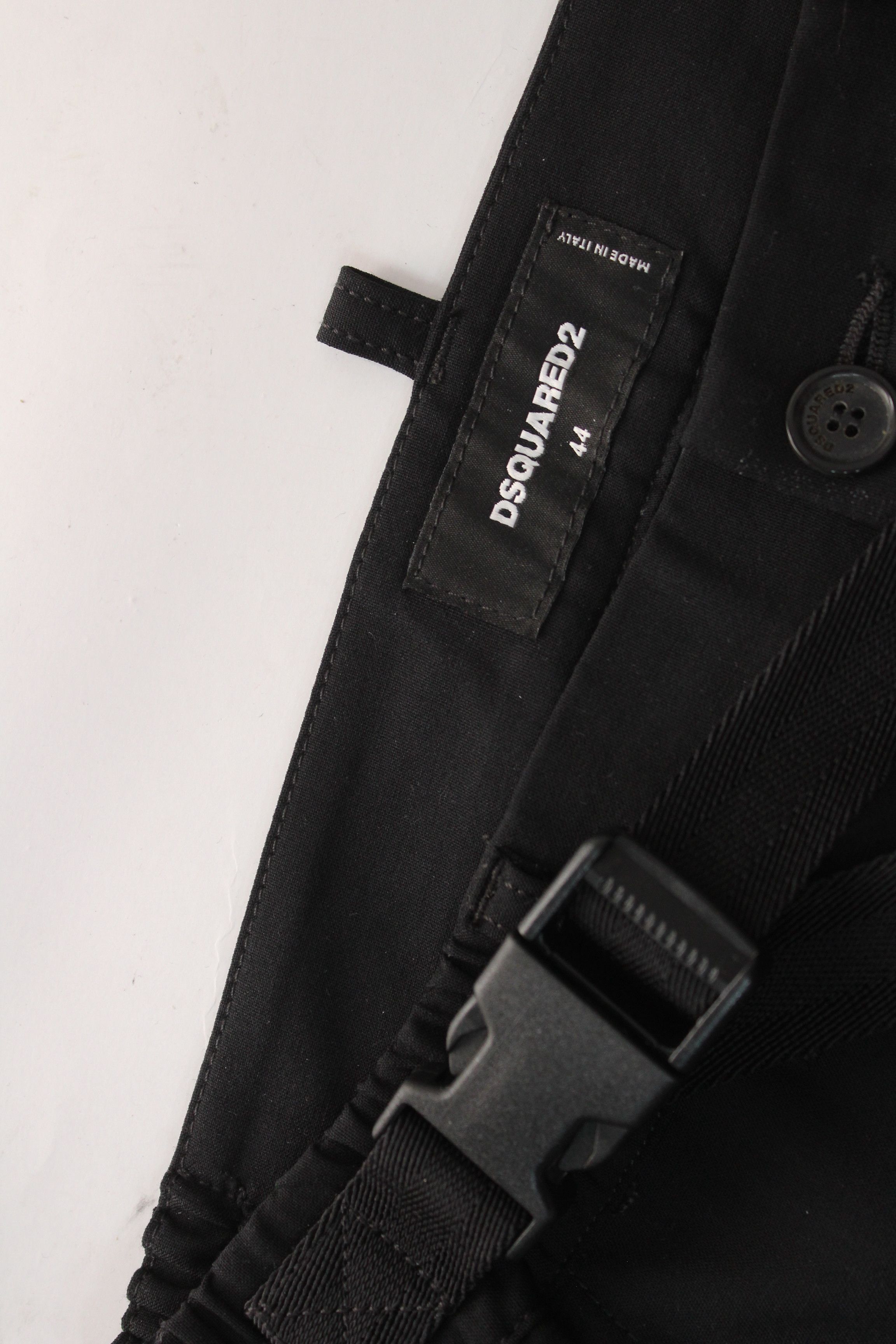 Dsquared2 Dsquared2 Black Mixed-Material Cargo Joggers IT 44 Size US 28 / EU 44 - 3 Thumbnail