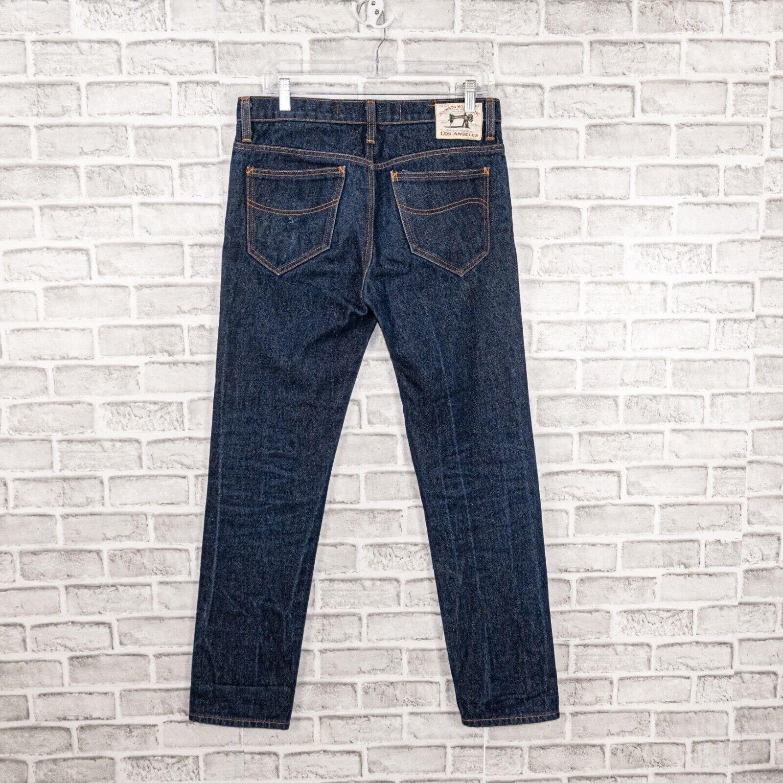 Johnson Motors Johnson Motors Inc Regid Denim Jeans indigo blue button fly Size US 32 / EU 48 - 3 Thumbnail