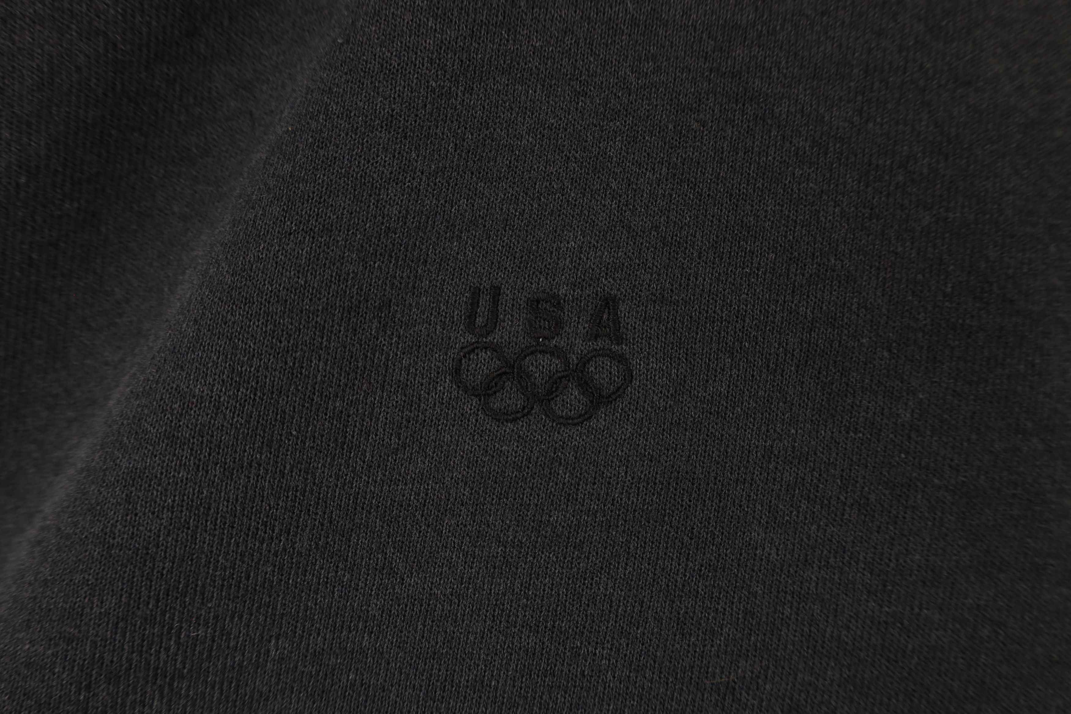 Vintage Vintage 90s USA Olympics Blank Crewneck Sweatshirt Black Size US XXL / EU 58 / 5 - 4 Thumbnail