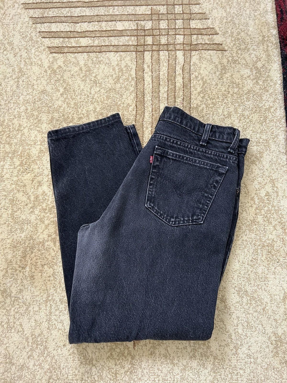 Levi's × Vintage Vintage 90s Levis 550’s Faded Black Denim Jeans Size US 33 - 1 Thumbnail