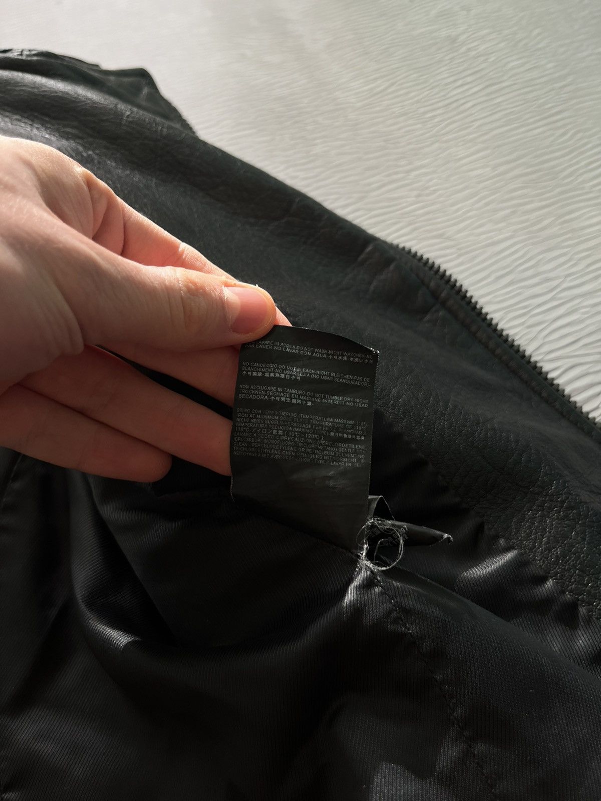 Balenciaga Balenciaga Vintage Leather Moto Jacket Luxury Black Size XS / US 0-2 / IT 36-38 - 15 Thumbnail